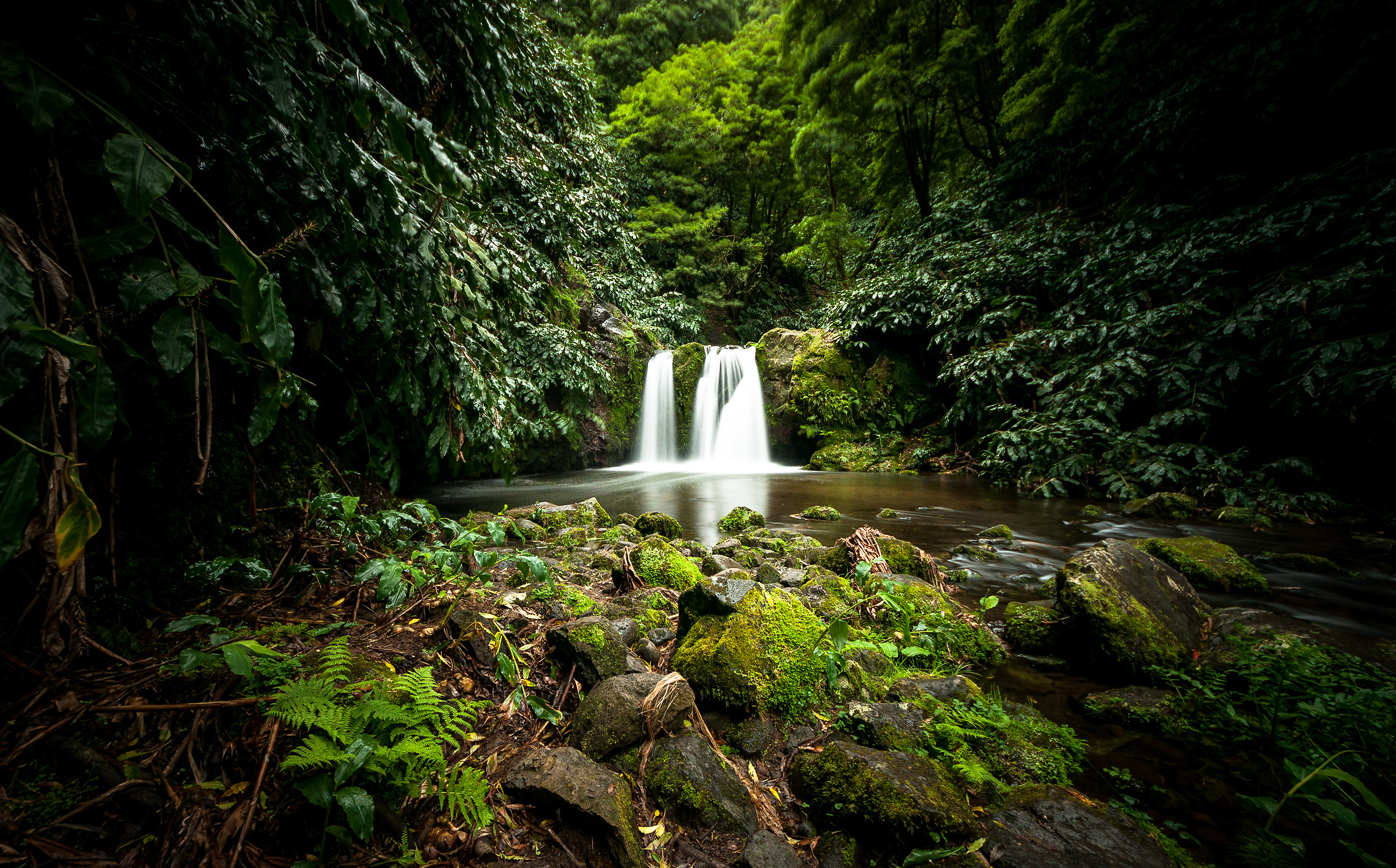 One of the cascades of Achada, São Miguel, Azores