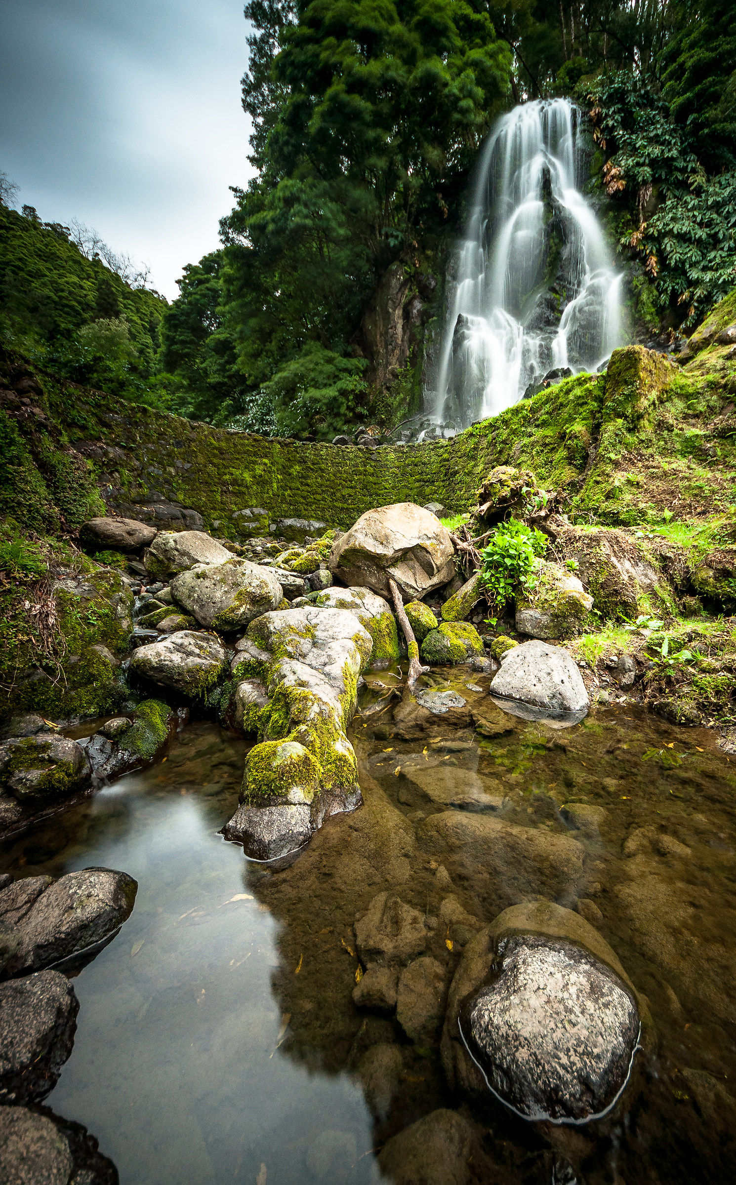 One of the cascades of Achada, São Miguel, Azores