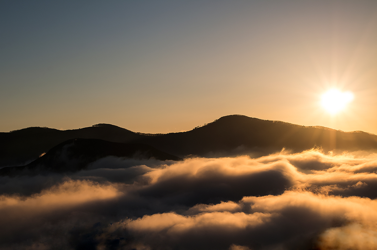 Above the clouds but feet on the ground