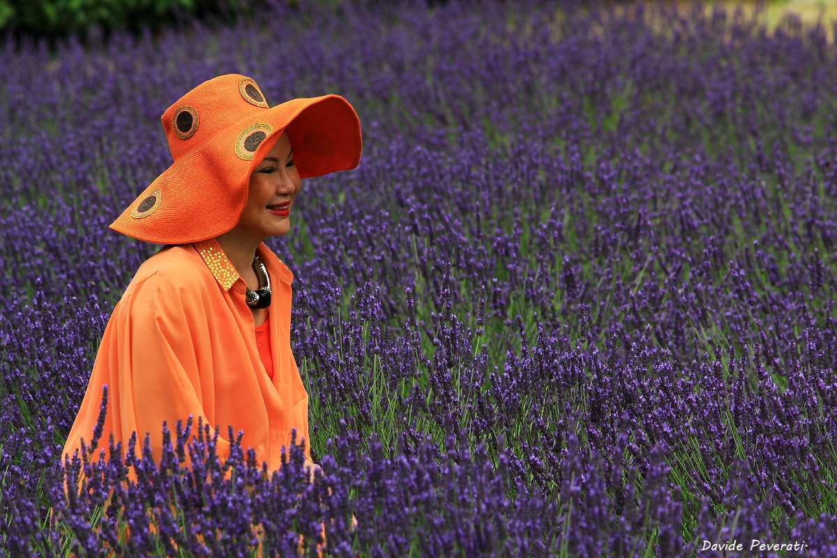Immersa nella lavanda