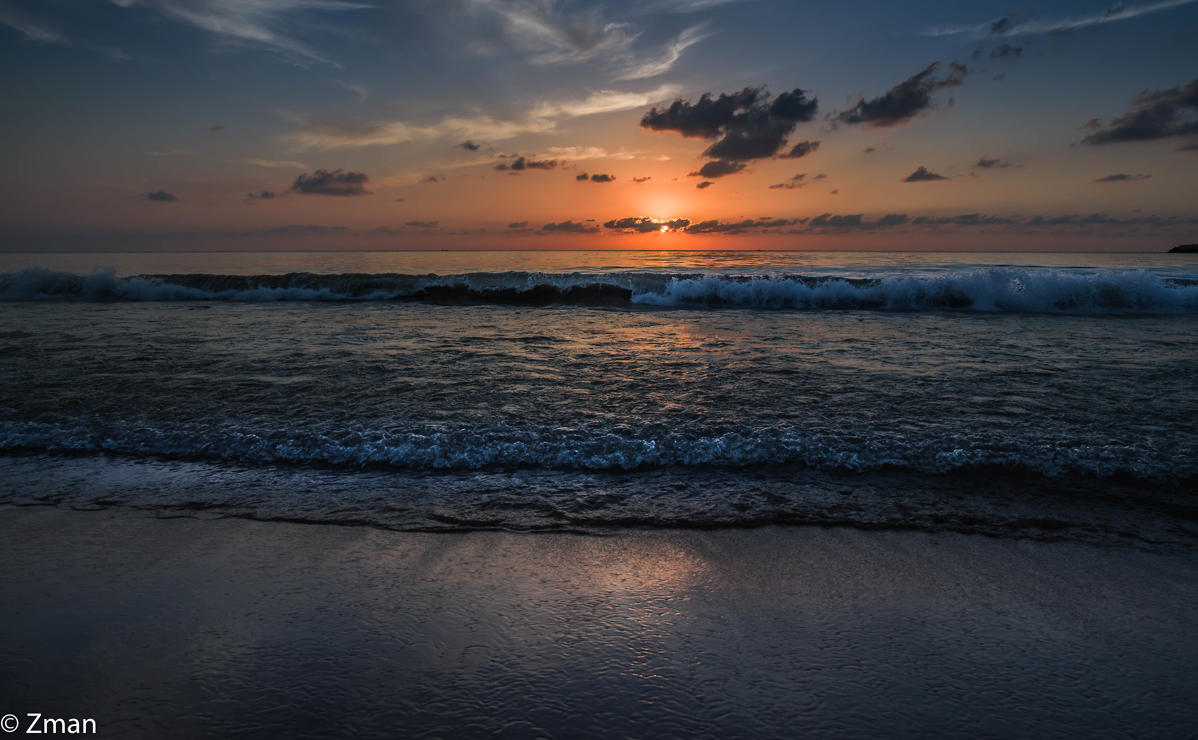 Tramonto a White Sands Beach