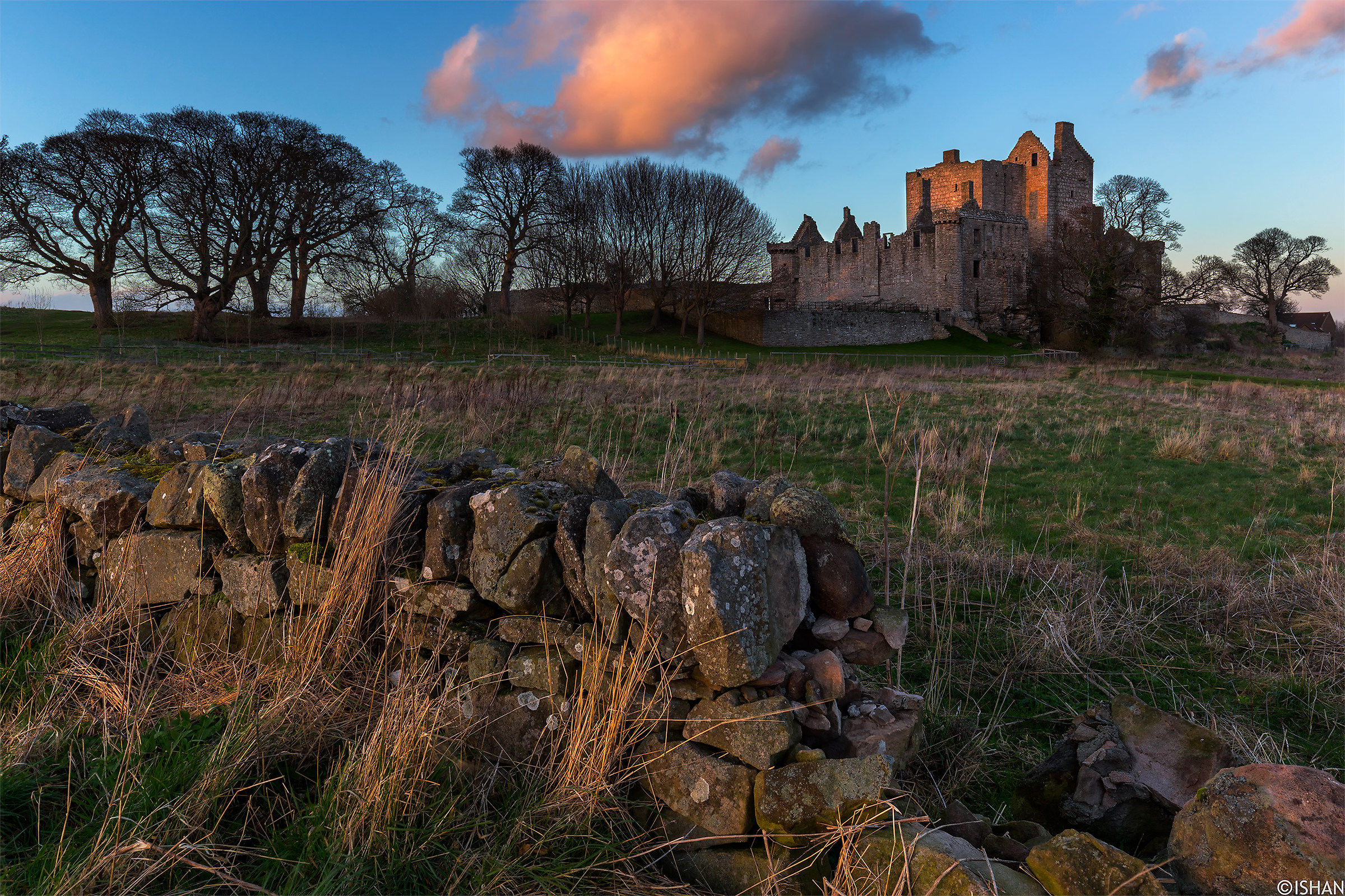 Sunset at Craigmillar Castle
