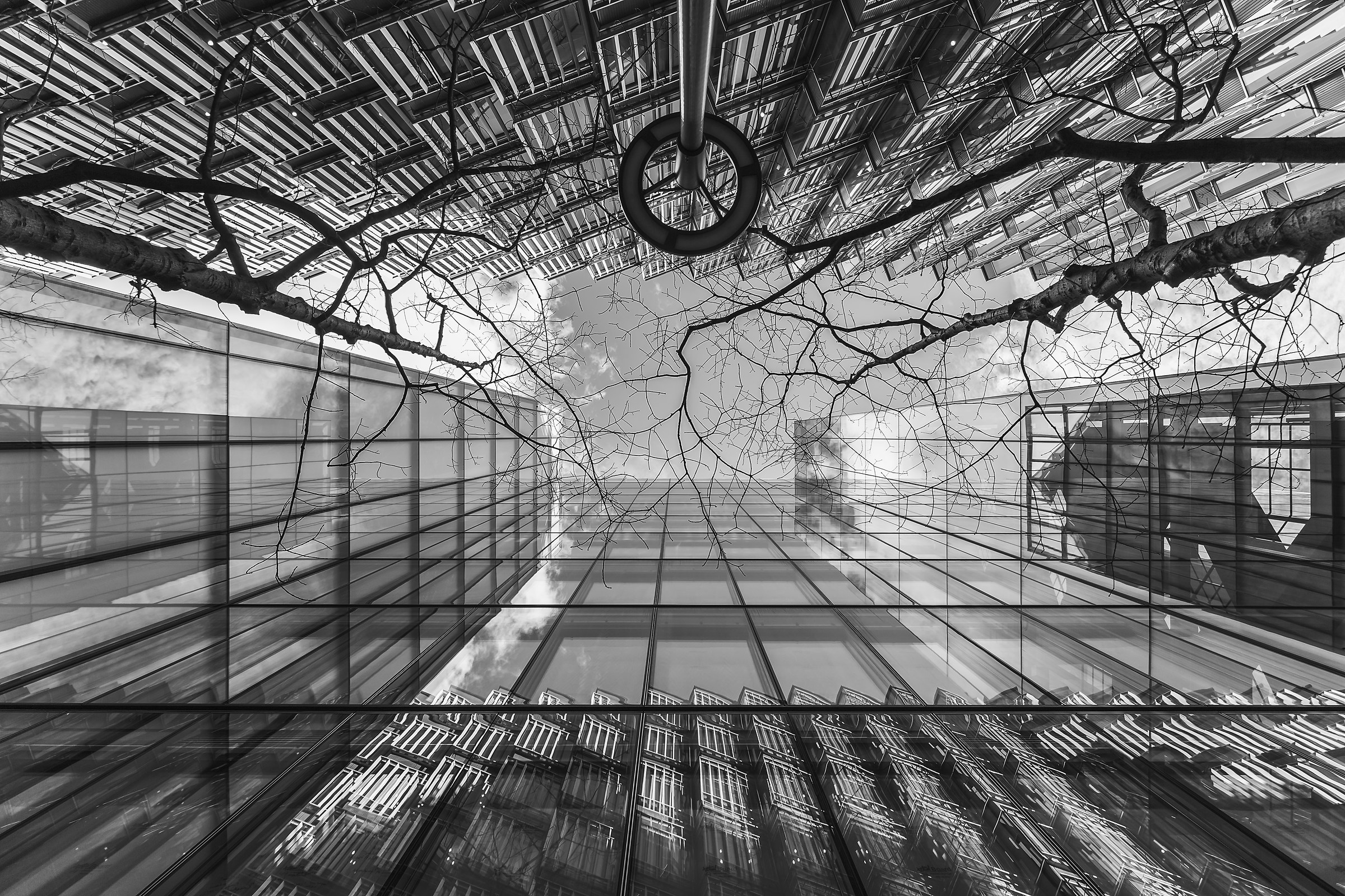 Reflected in More London Riverside