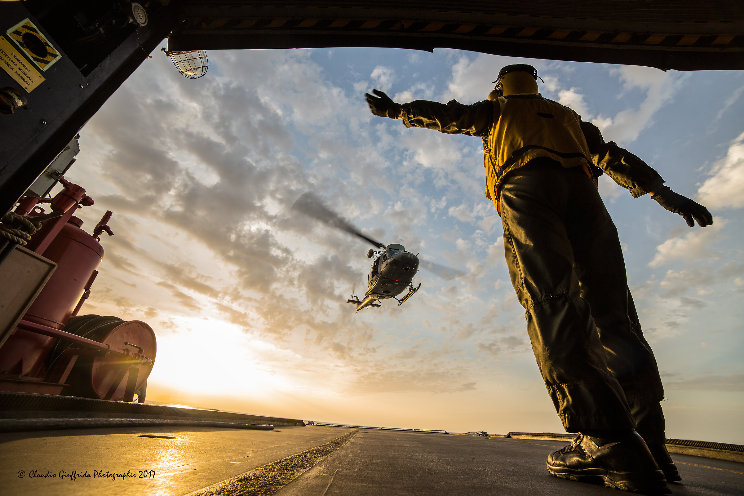 take off from the flight deck