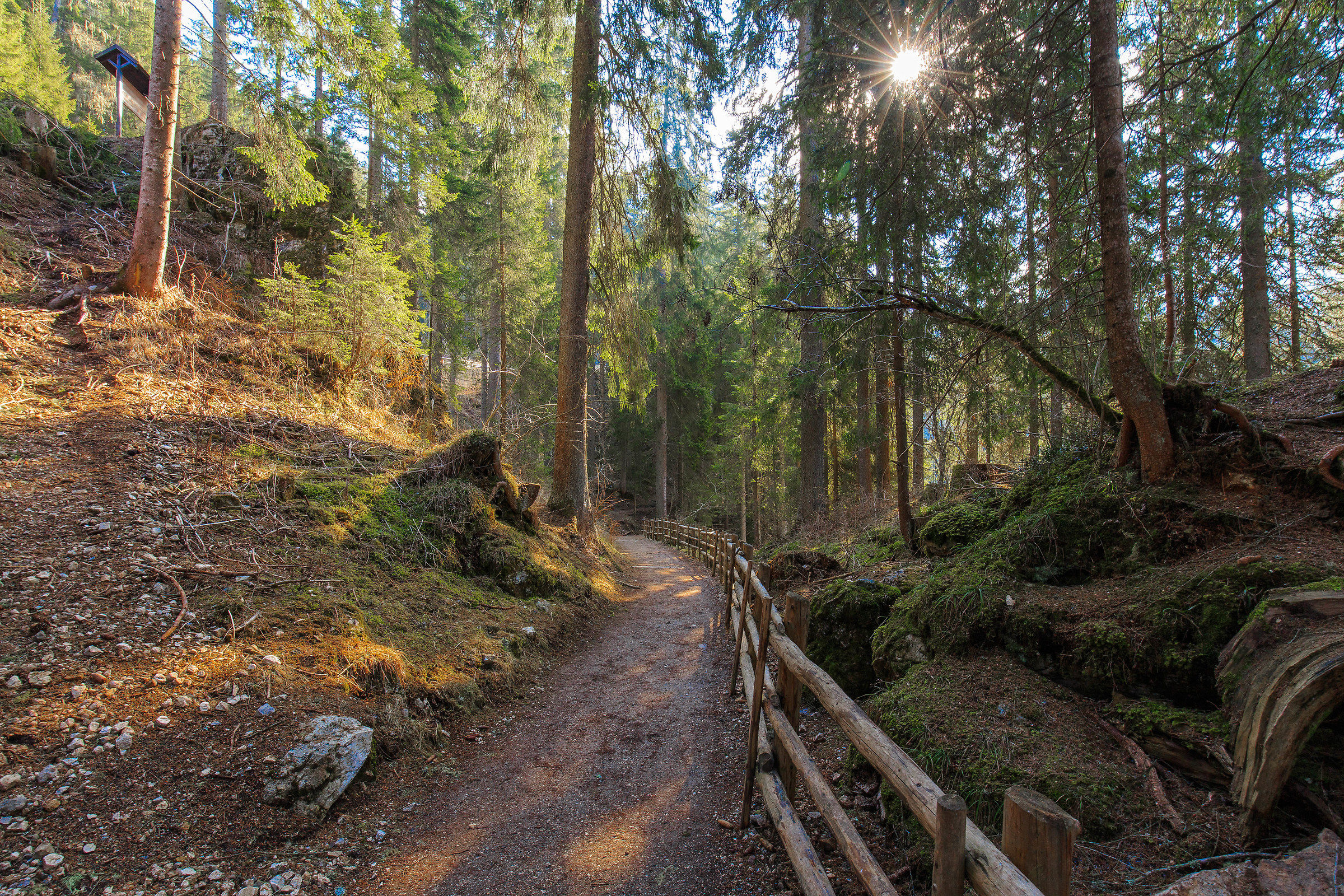 Walk to Lake Carezza
