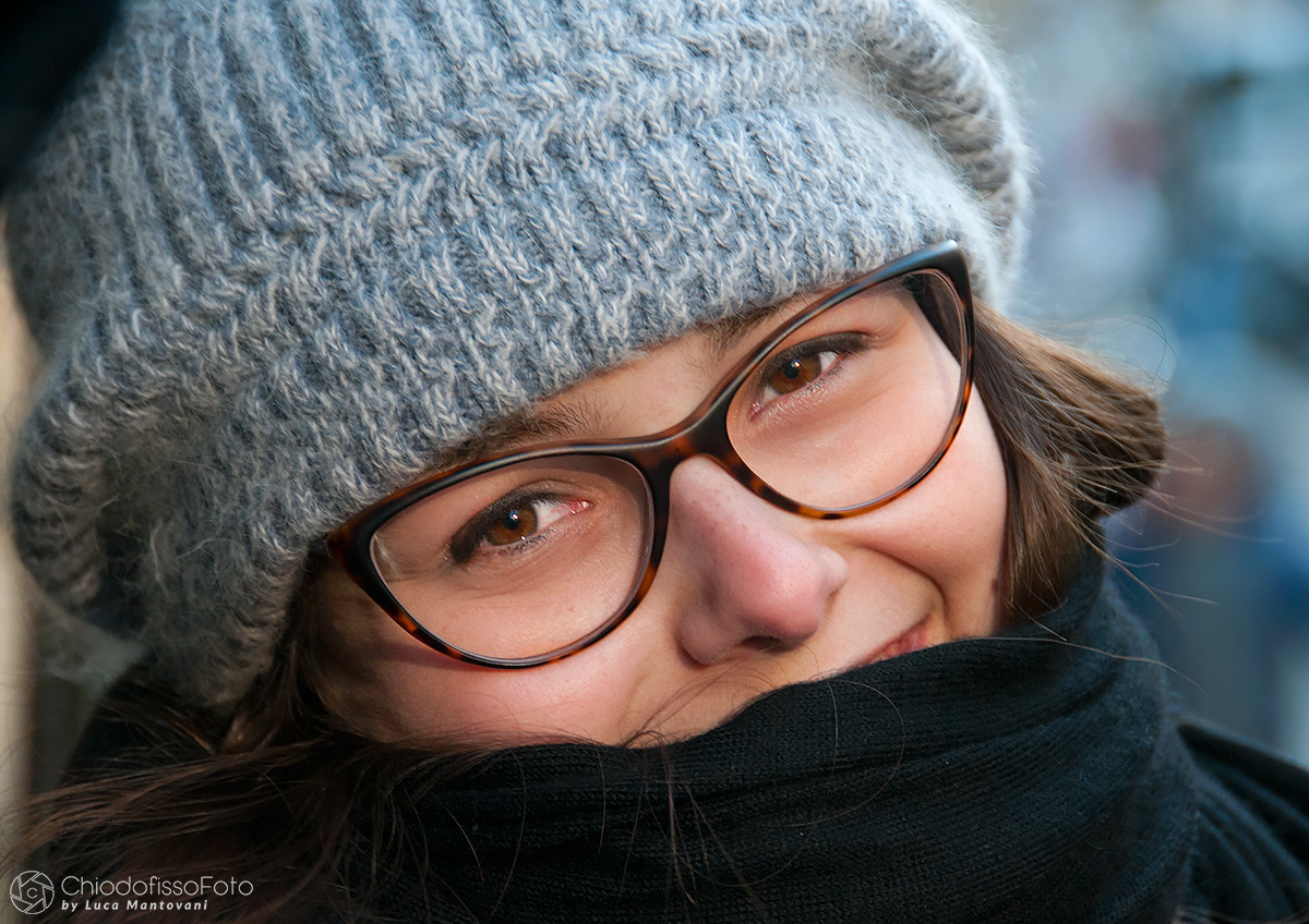 Mariella in una fredda giornata...