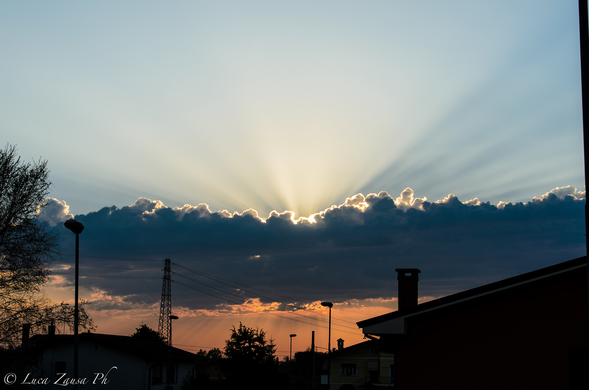 The sun hides and the sky is filled with magic