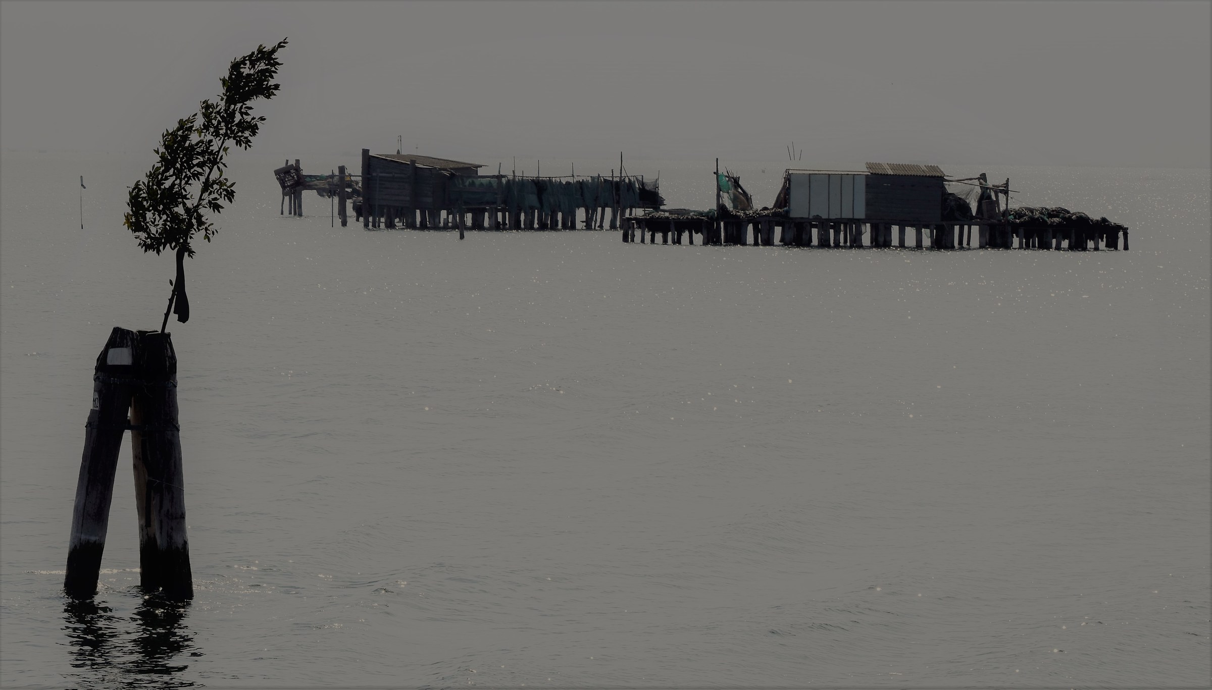 Palafitte nella laguna