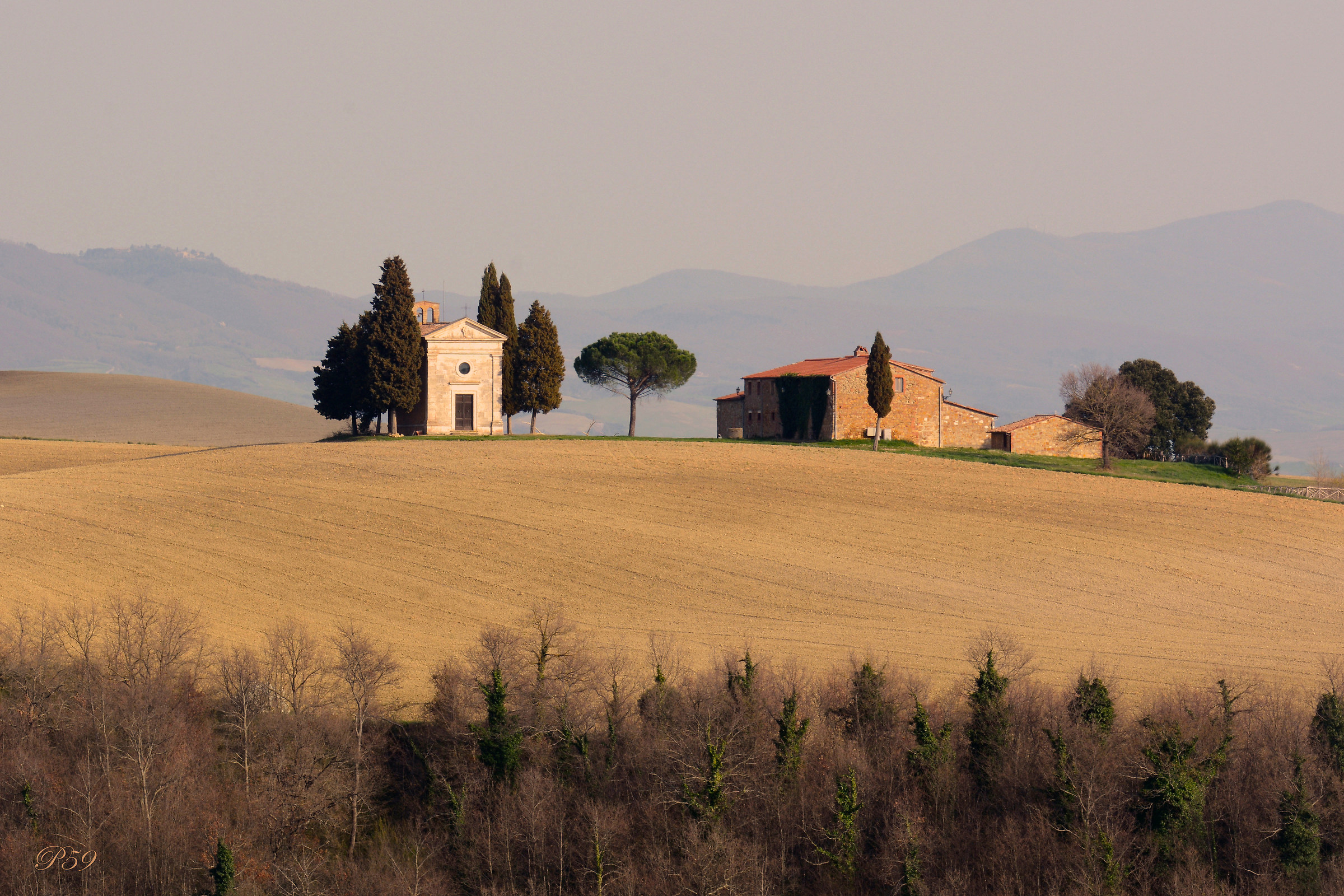 The Chapel of the Madonna Vitaleta - Val d'Orcia