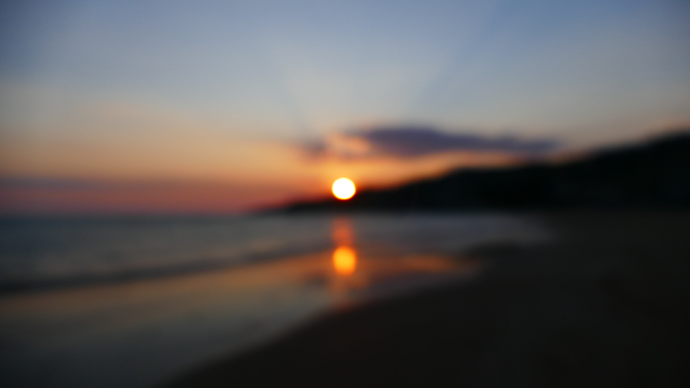 Tramonto sulla spiaggia Marianello