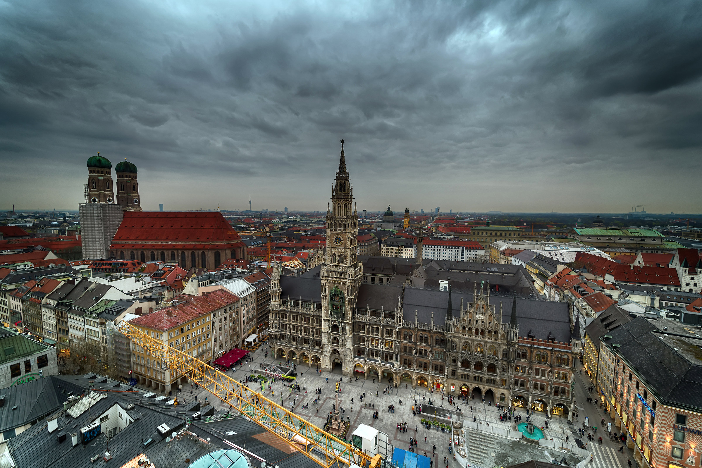 Marienplatz vista dal campanile si S Peter's