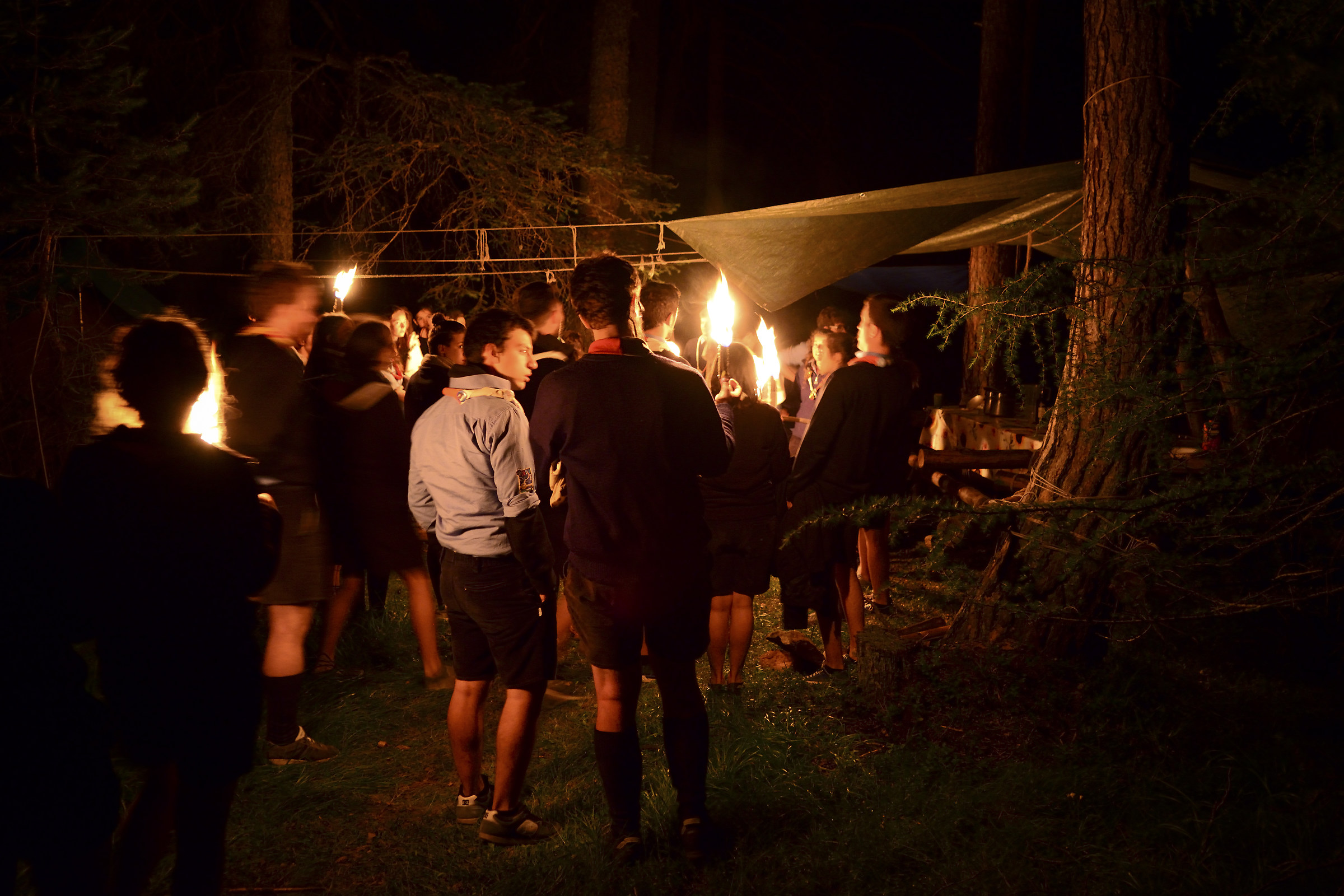 Inaugurating the camp