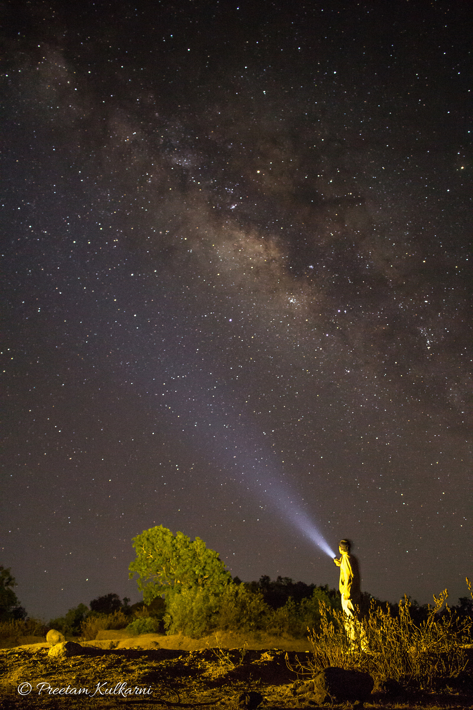 In search of milky way