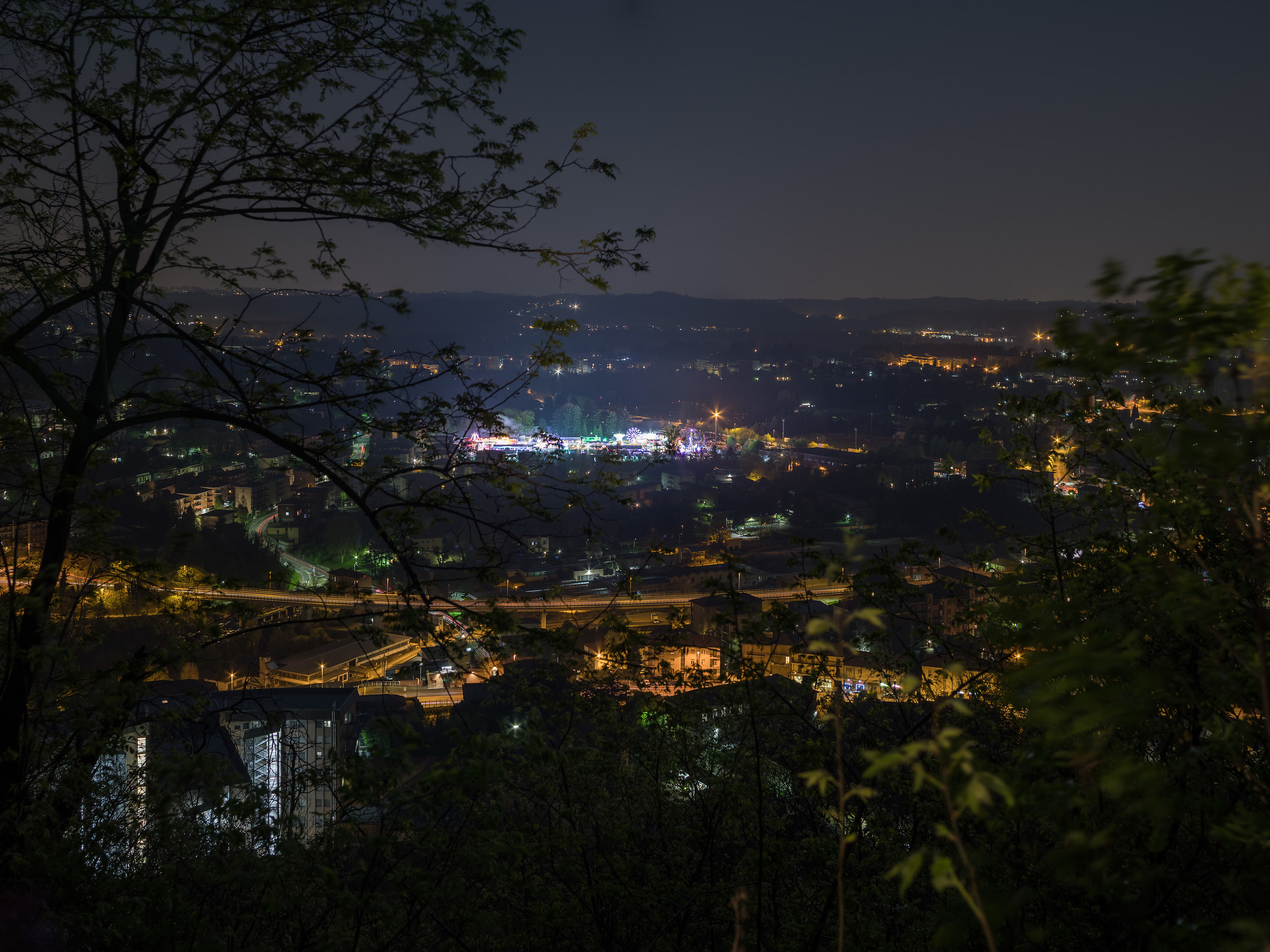 Panorama dal Baradello su Camerlata e Muggiò