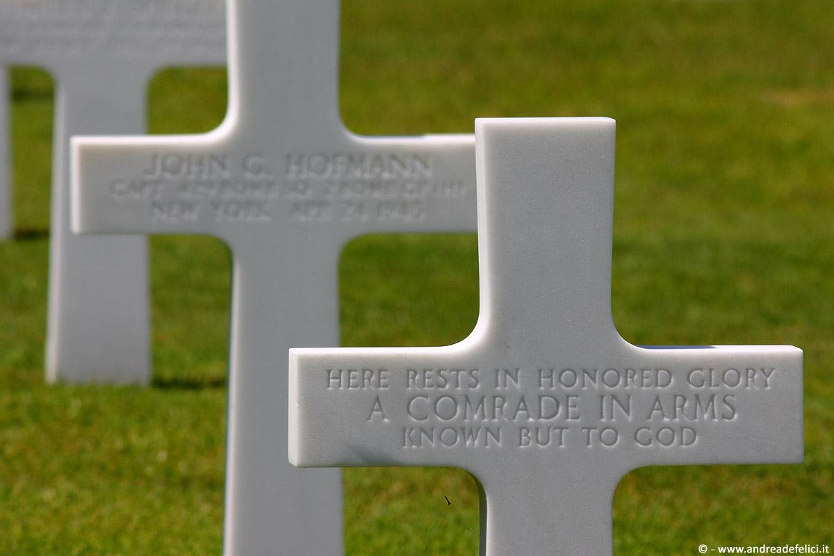 Known but to god - American Cemetery in Florence