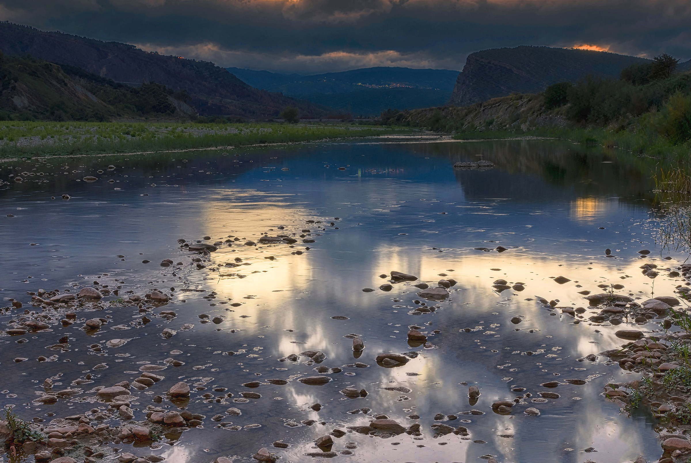 The river at sunset!