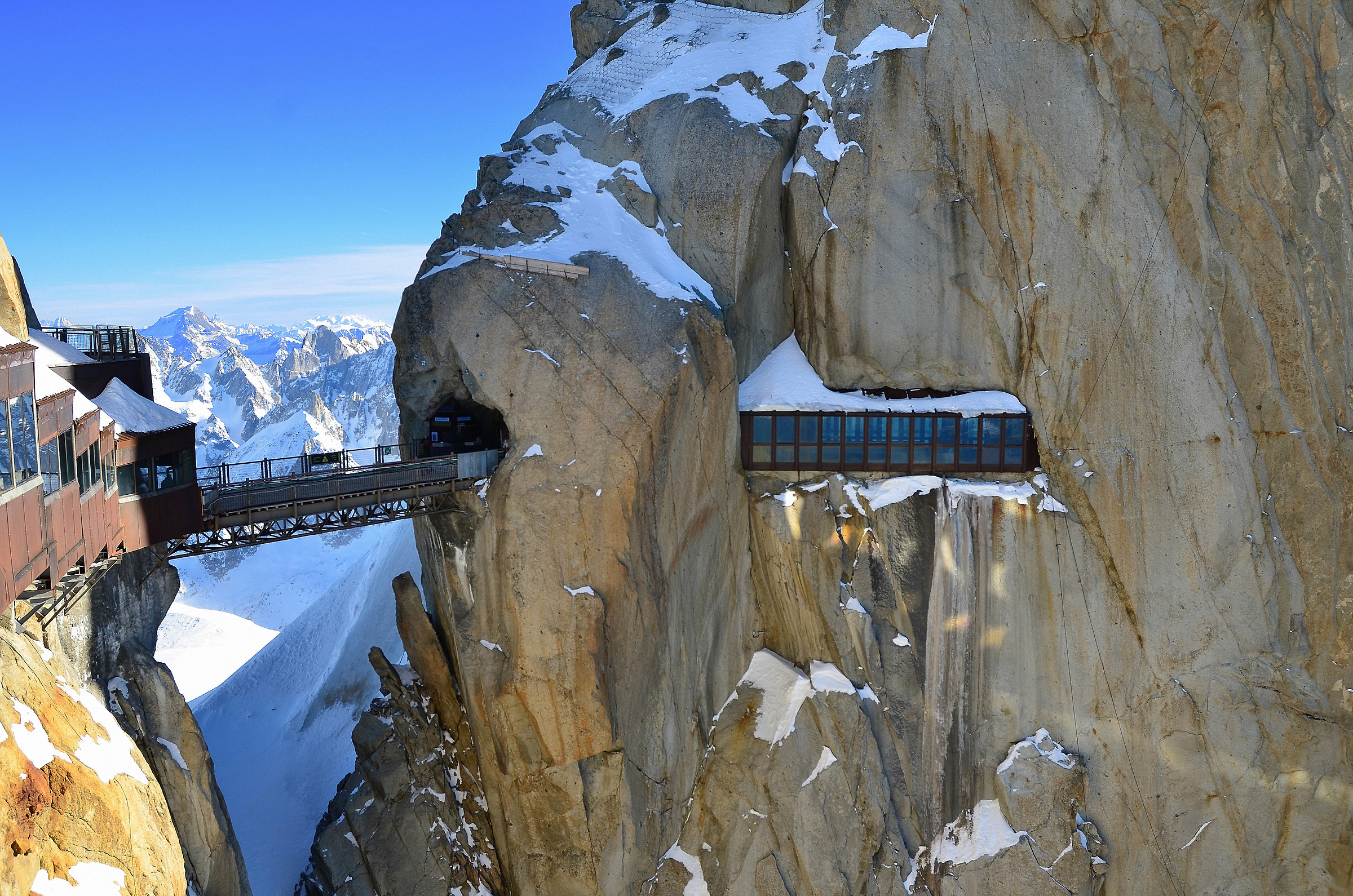 Monte Bianco-Aguille du Midì -Ponte sospeso