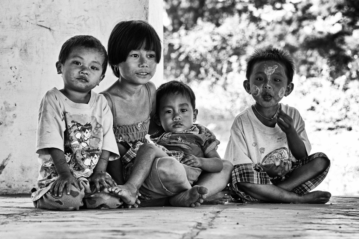 Bambini Birmani Bagan