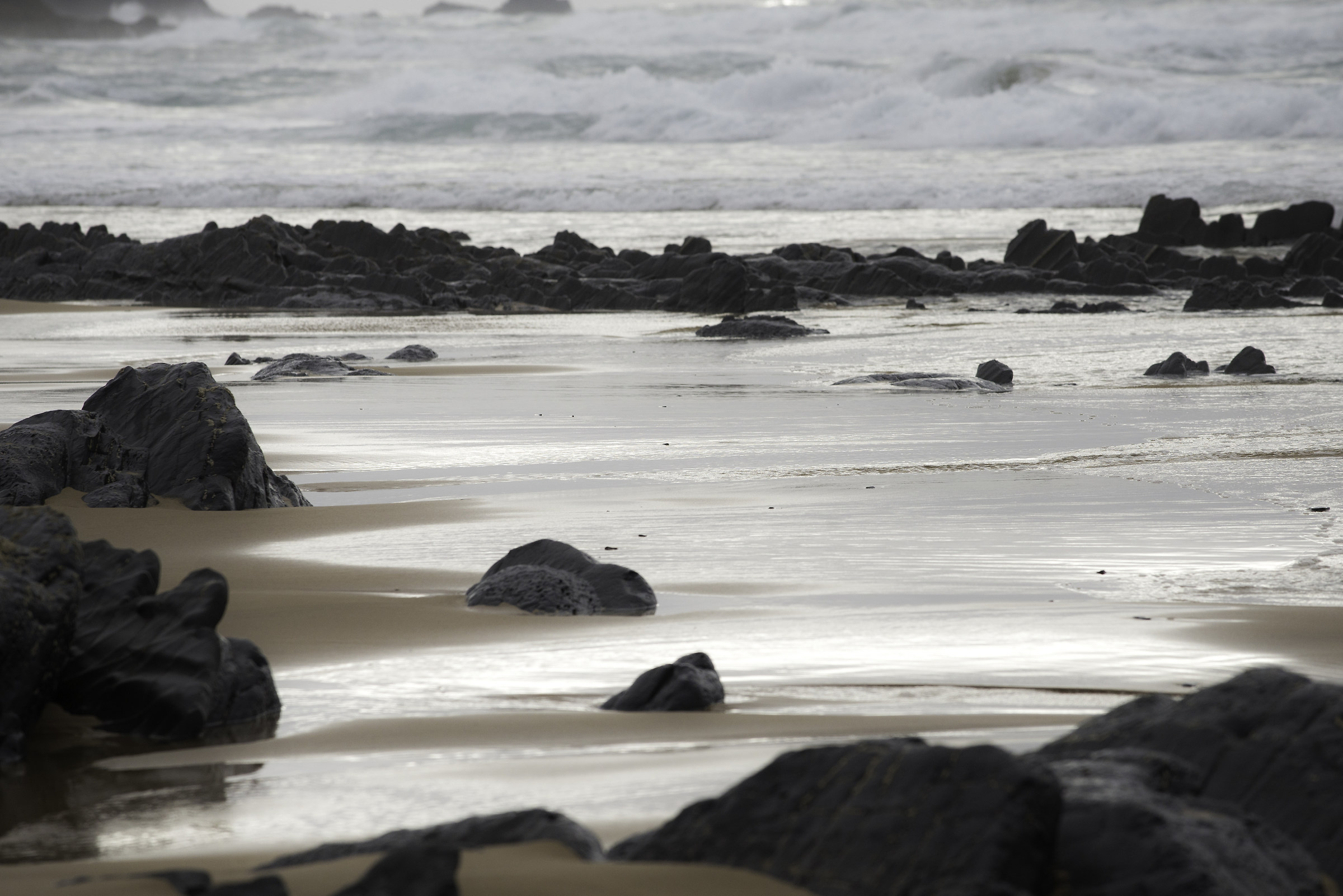 Cabo S. Vicente, la spiaggia con scogli