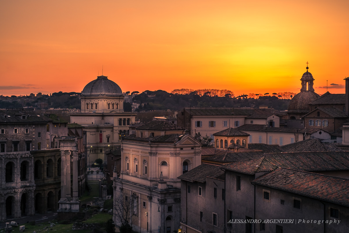 Tramonto su Roma