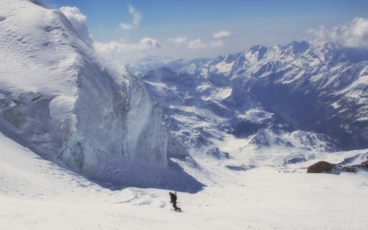 bending under the seracs