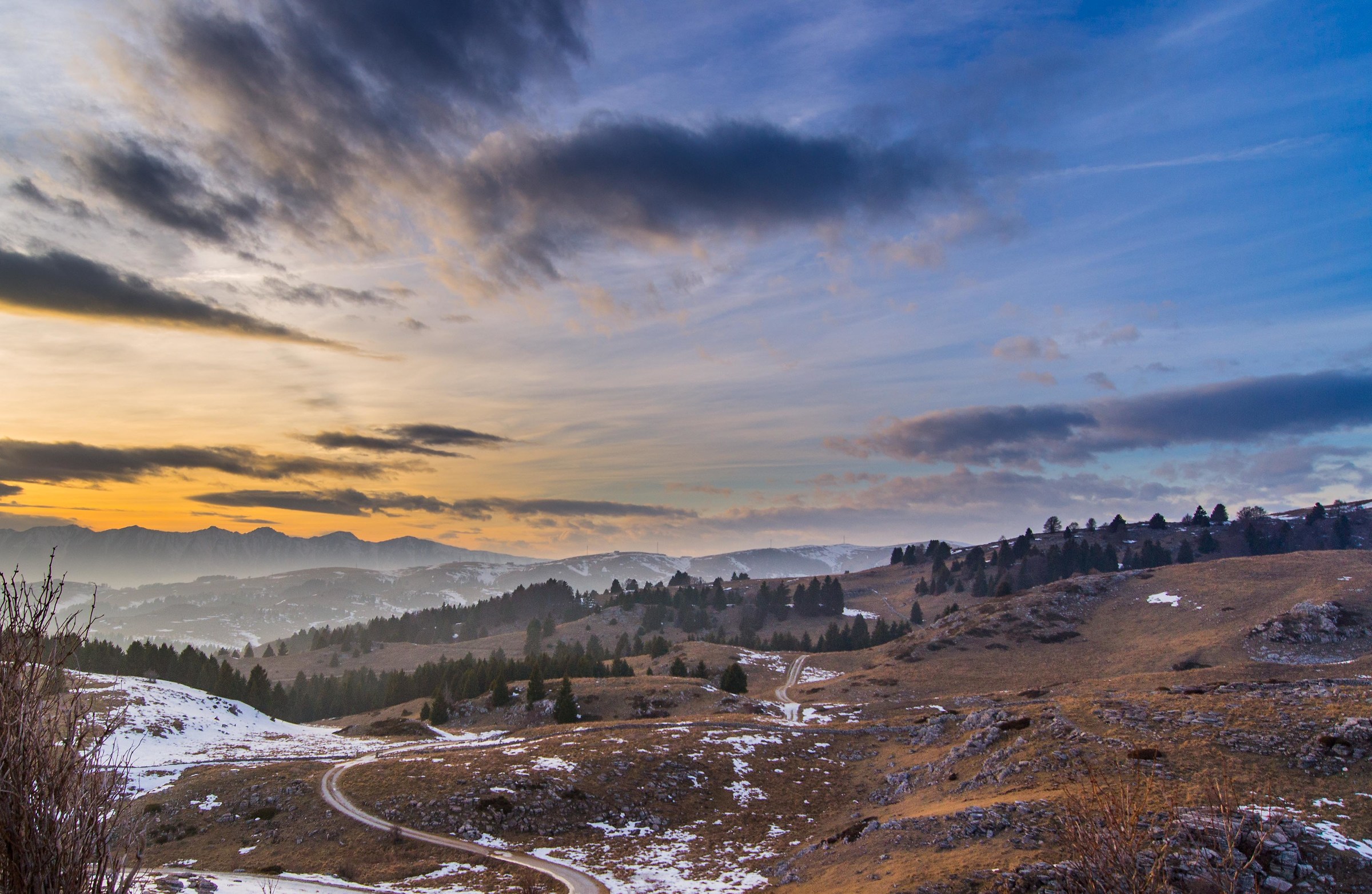 Sunset at Bocca di Selva, Lessinia