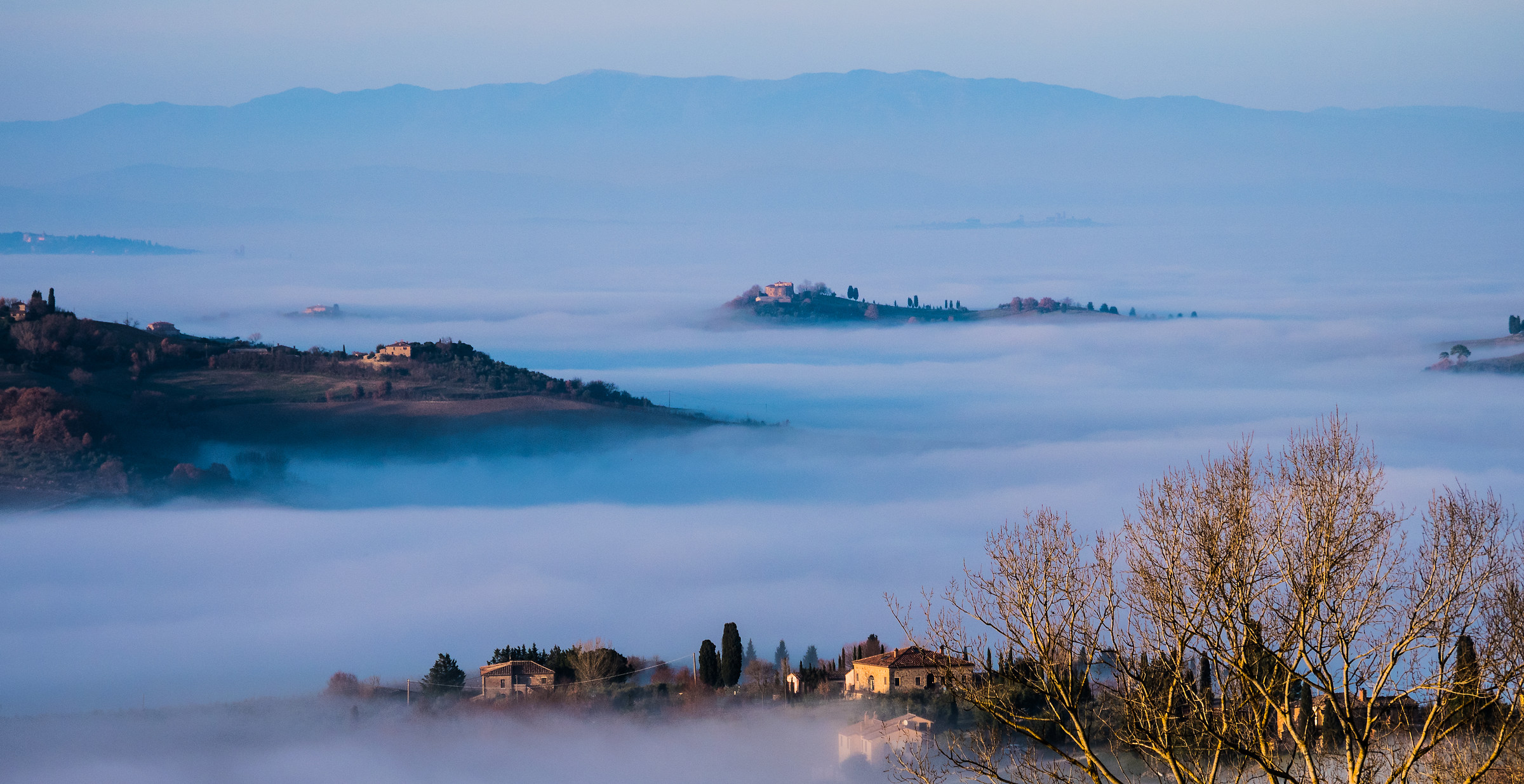 landscape taken from montepulciano