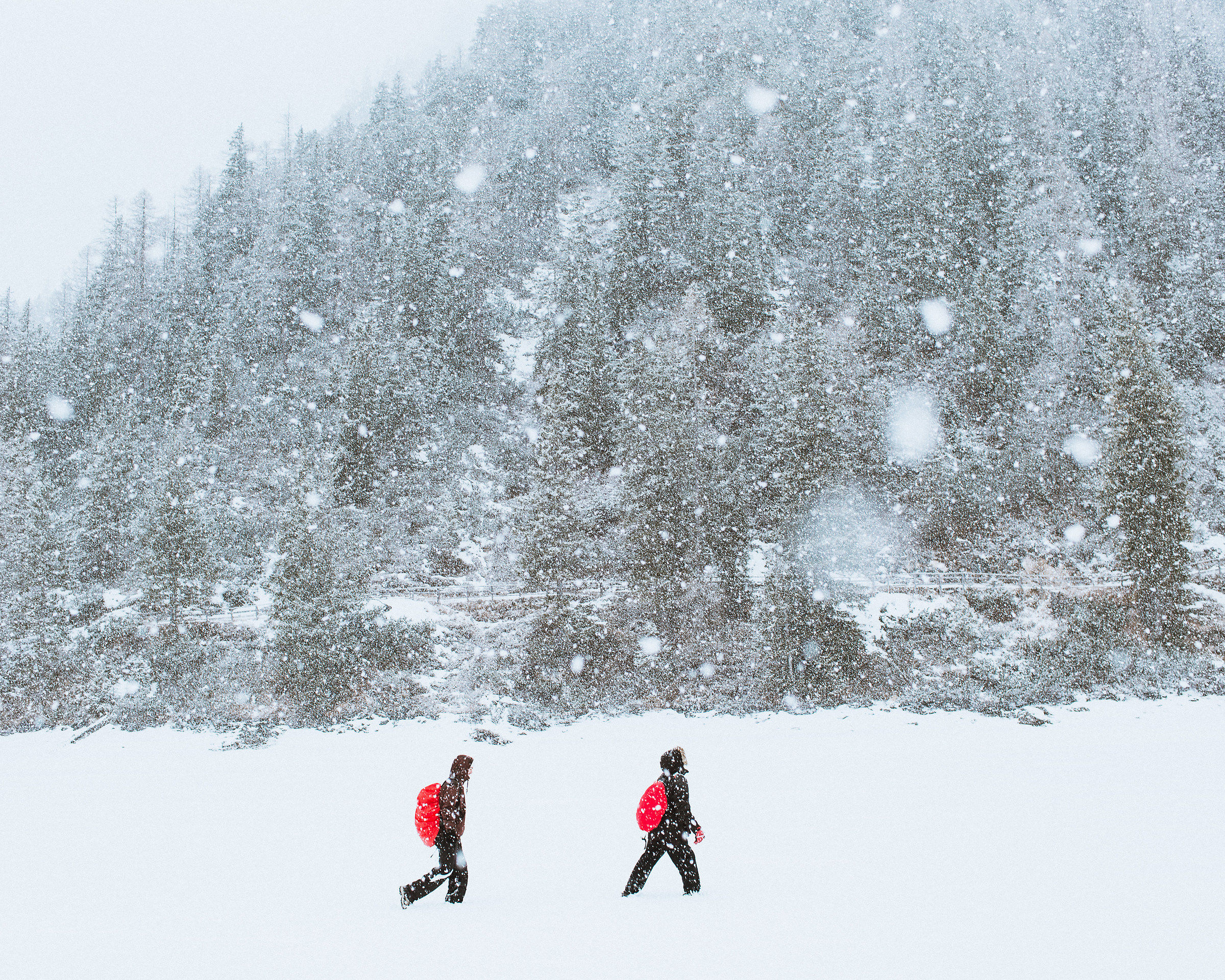 Walking into the storm of life.