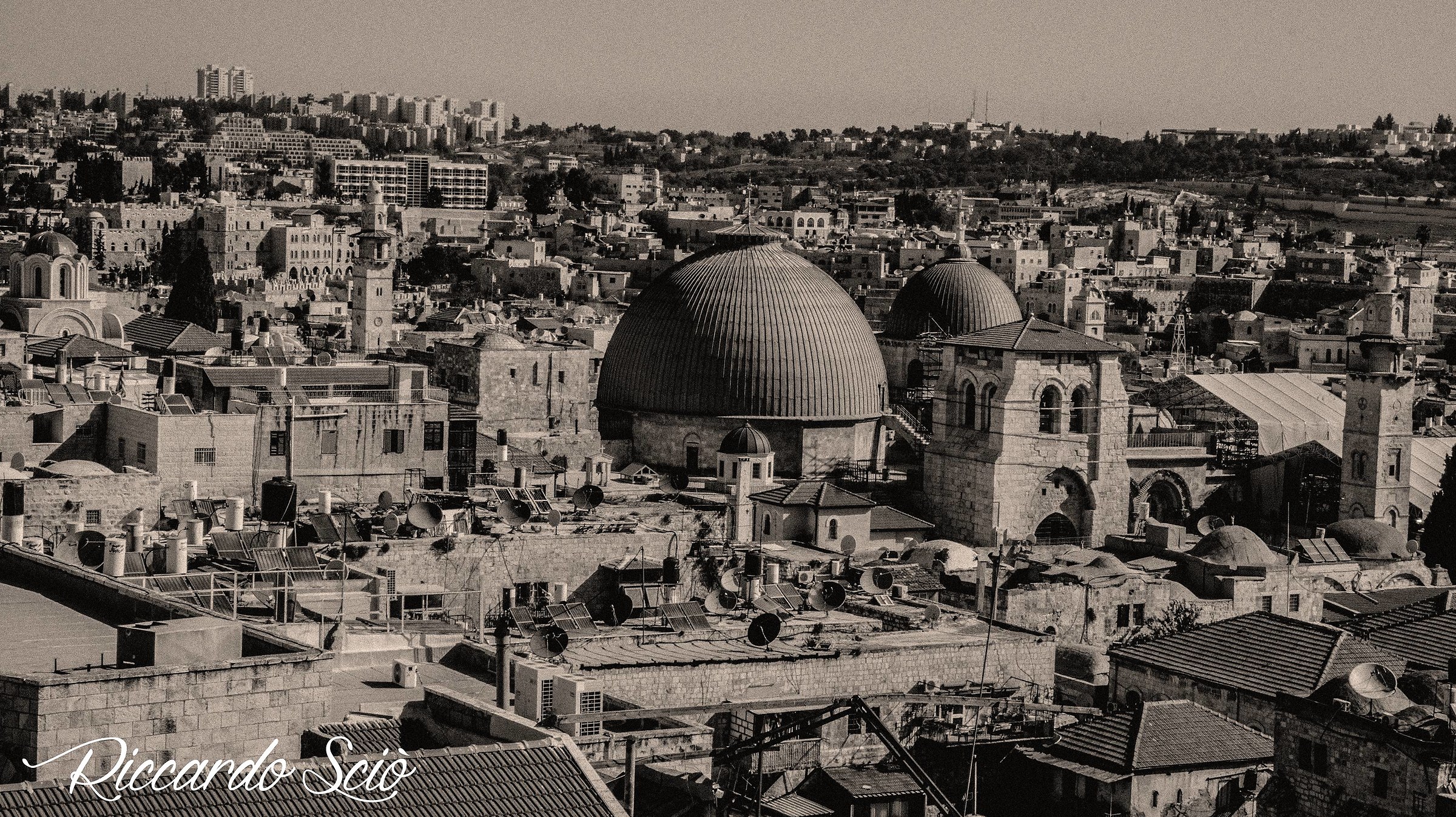 View of the Holy Sepulcher from the tower Phasael