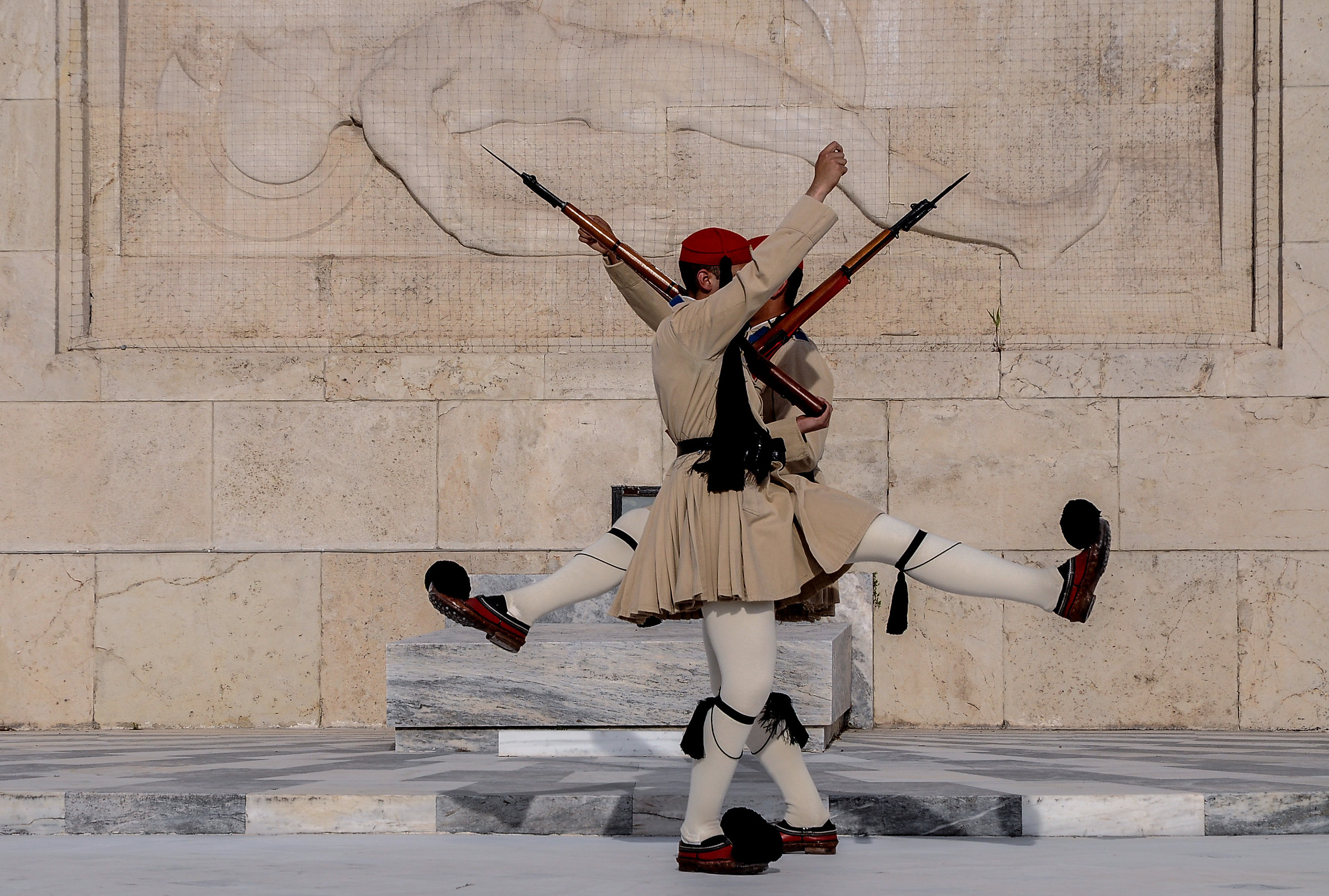 Euzones Syntagma Square in Athens