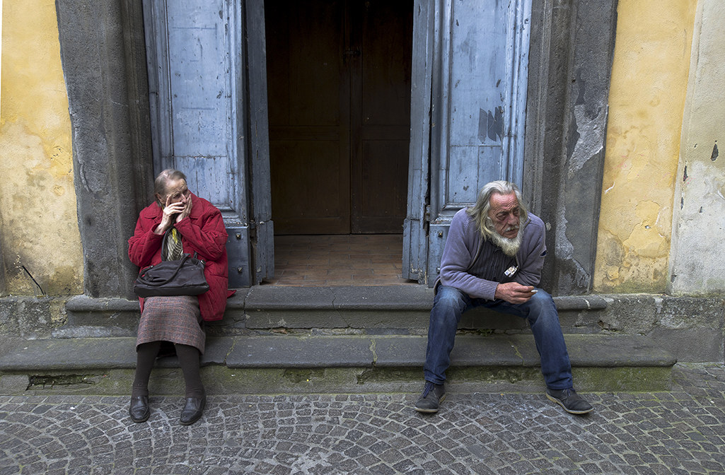 on the portal of a church in Orvieto