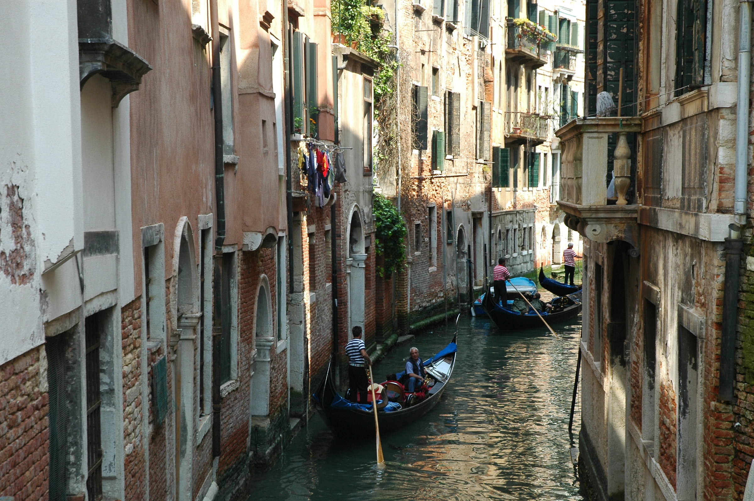 between the houses ...