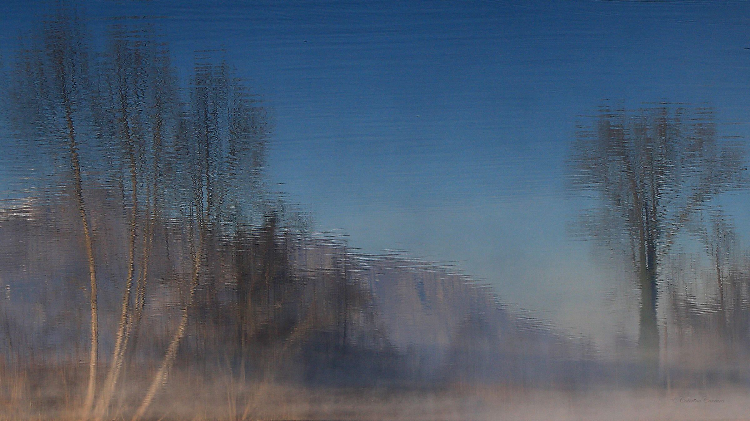 Painted on the water!