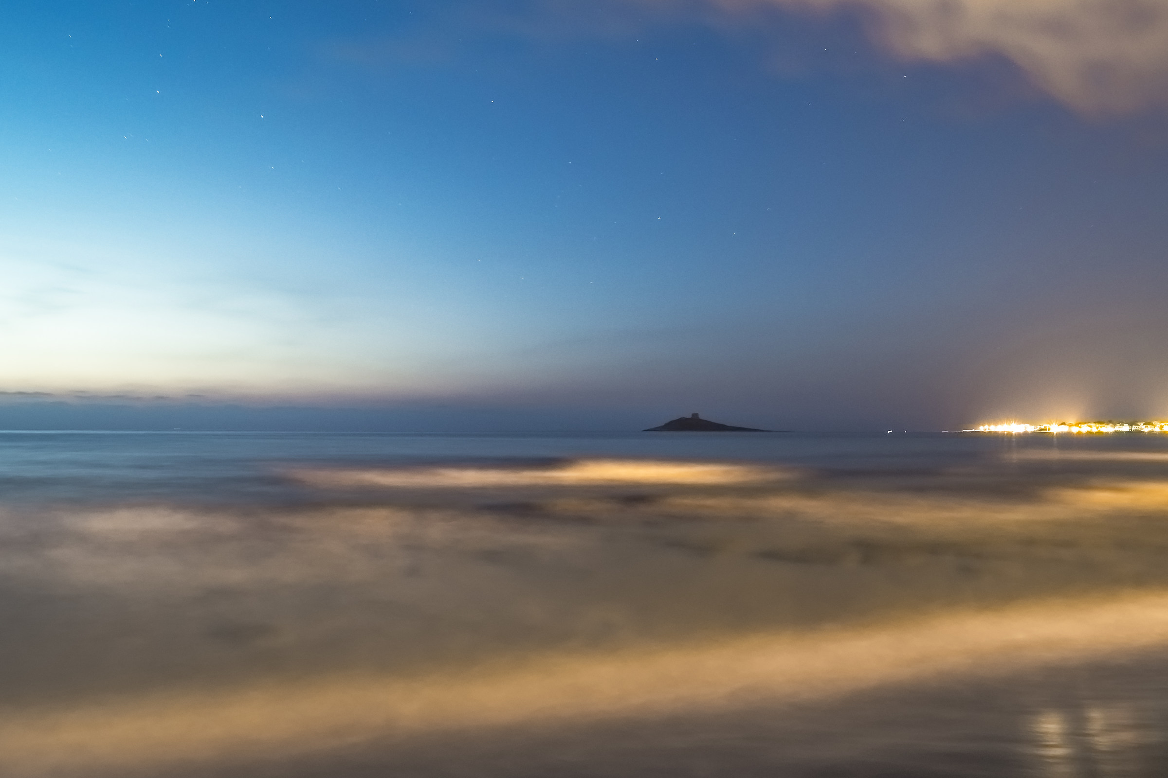 The light greets the Island