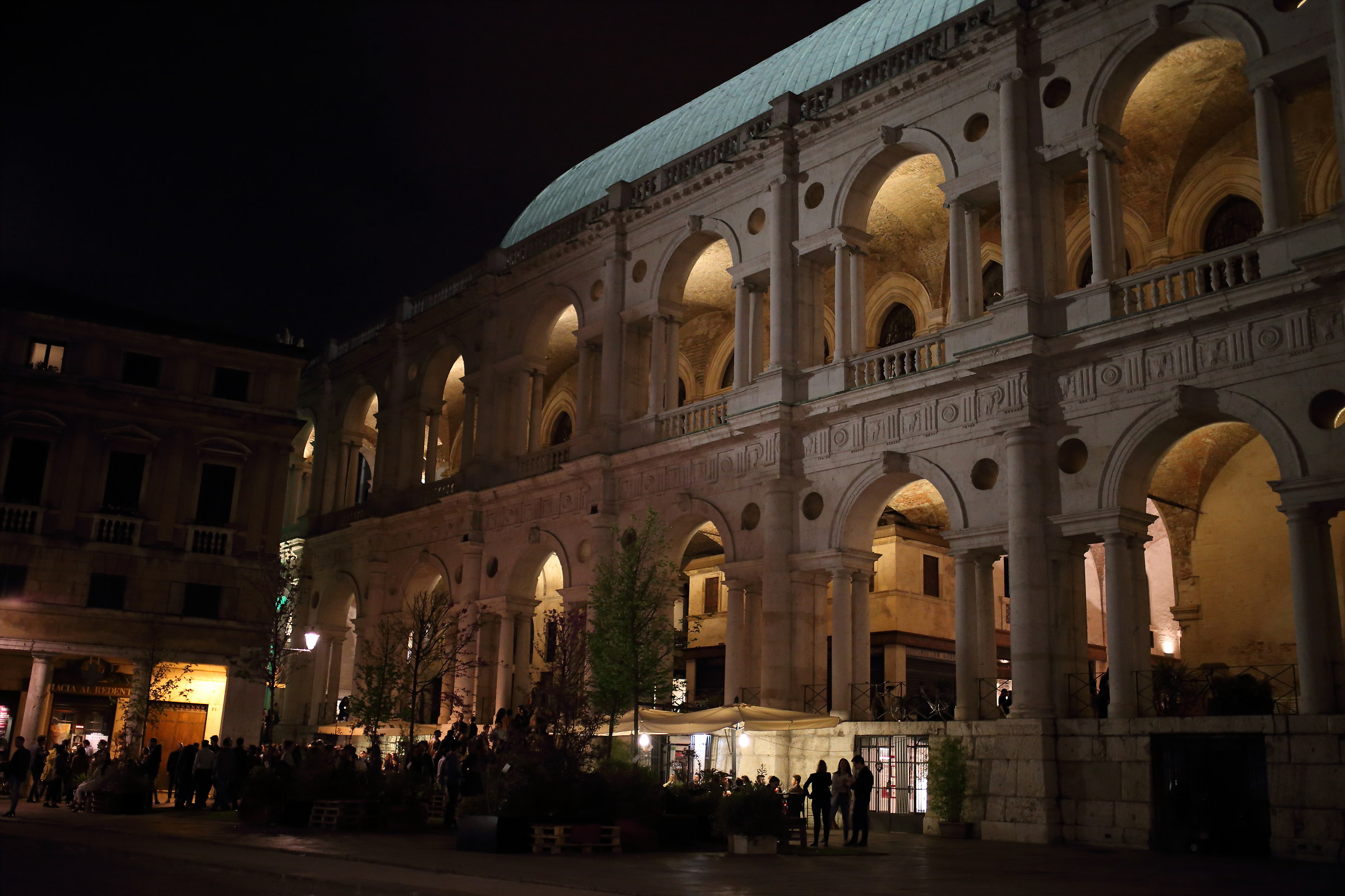 Palladian Basilica Piazza delle Erbe Vicenza evening