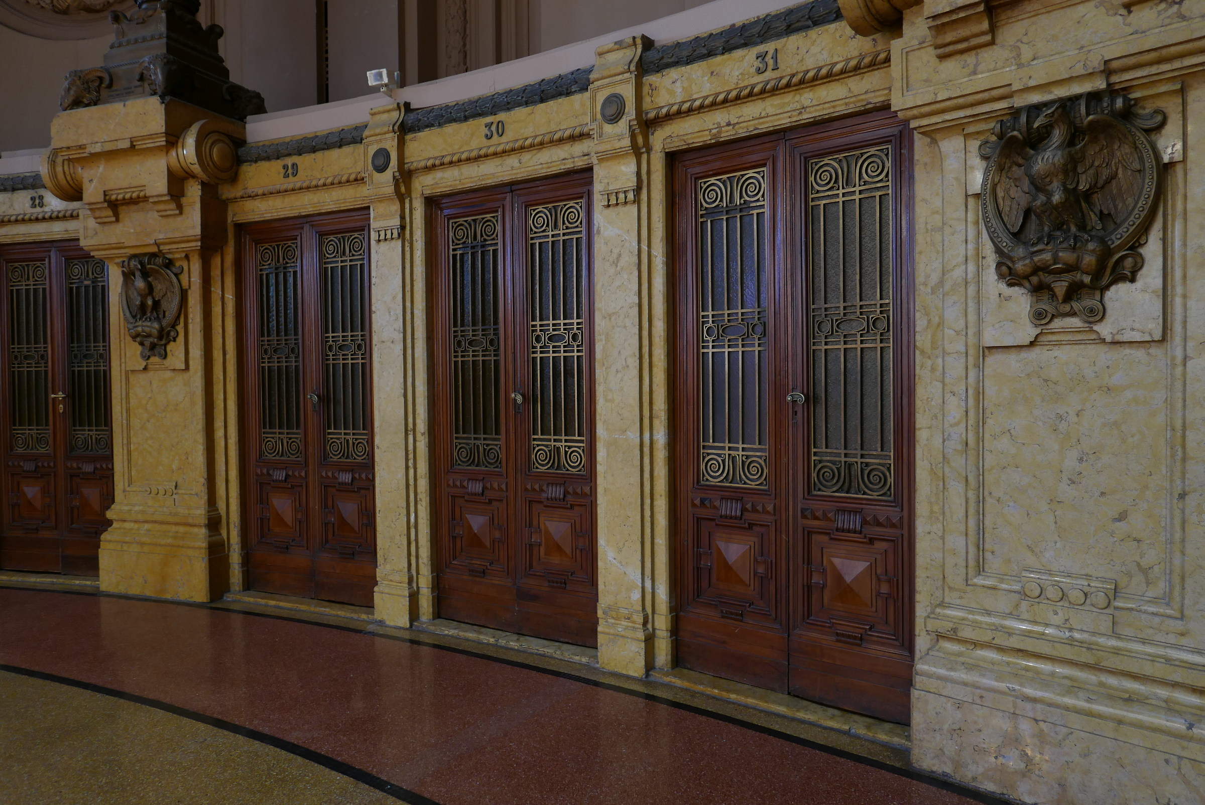 Scagni degli agenti di borsa nella Sala delle grida