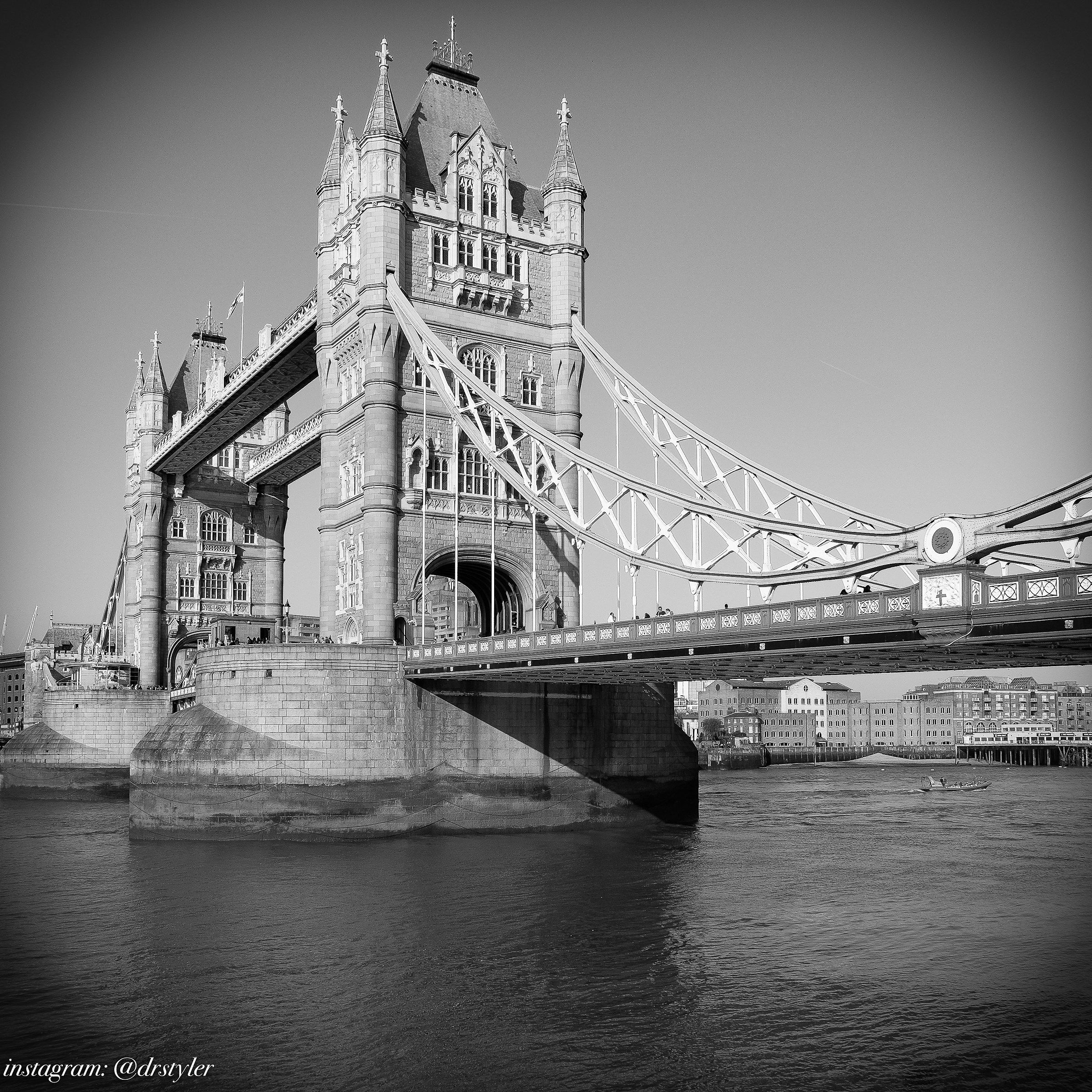 Tower Bridge in B&W