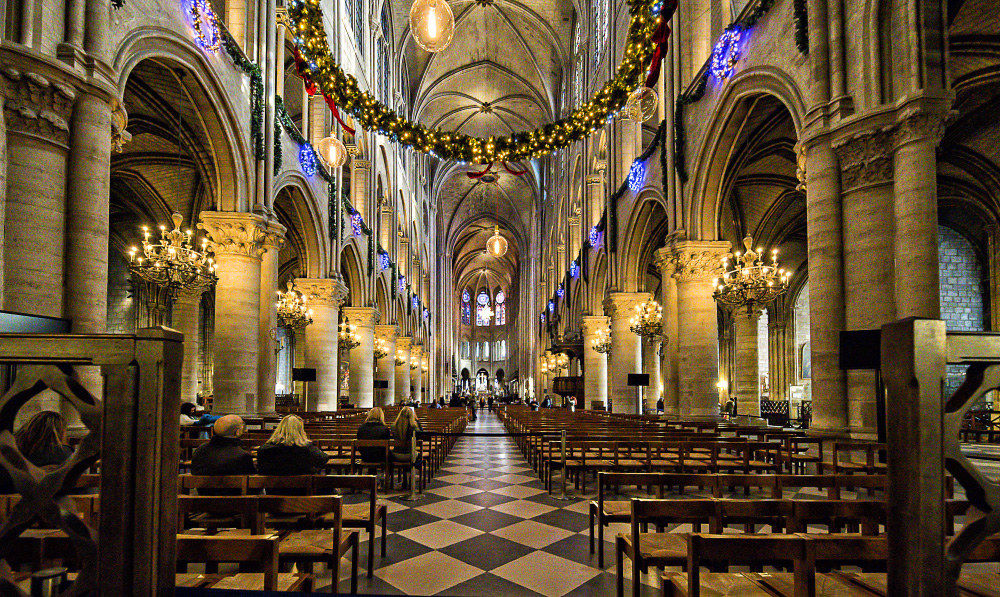 Inside Notre Dame de Paris