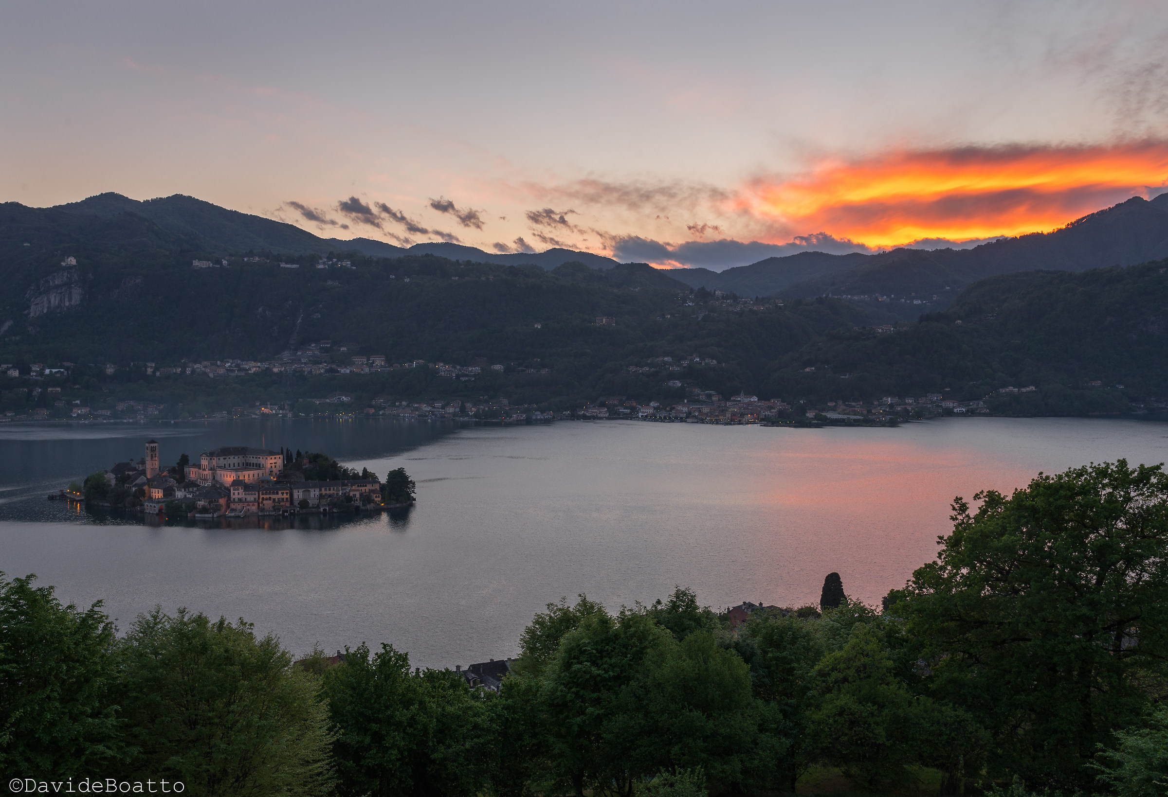 Sunset on Lake Orta