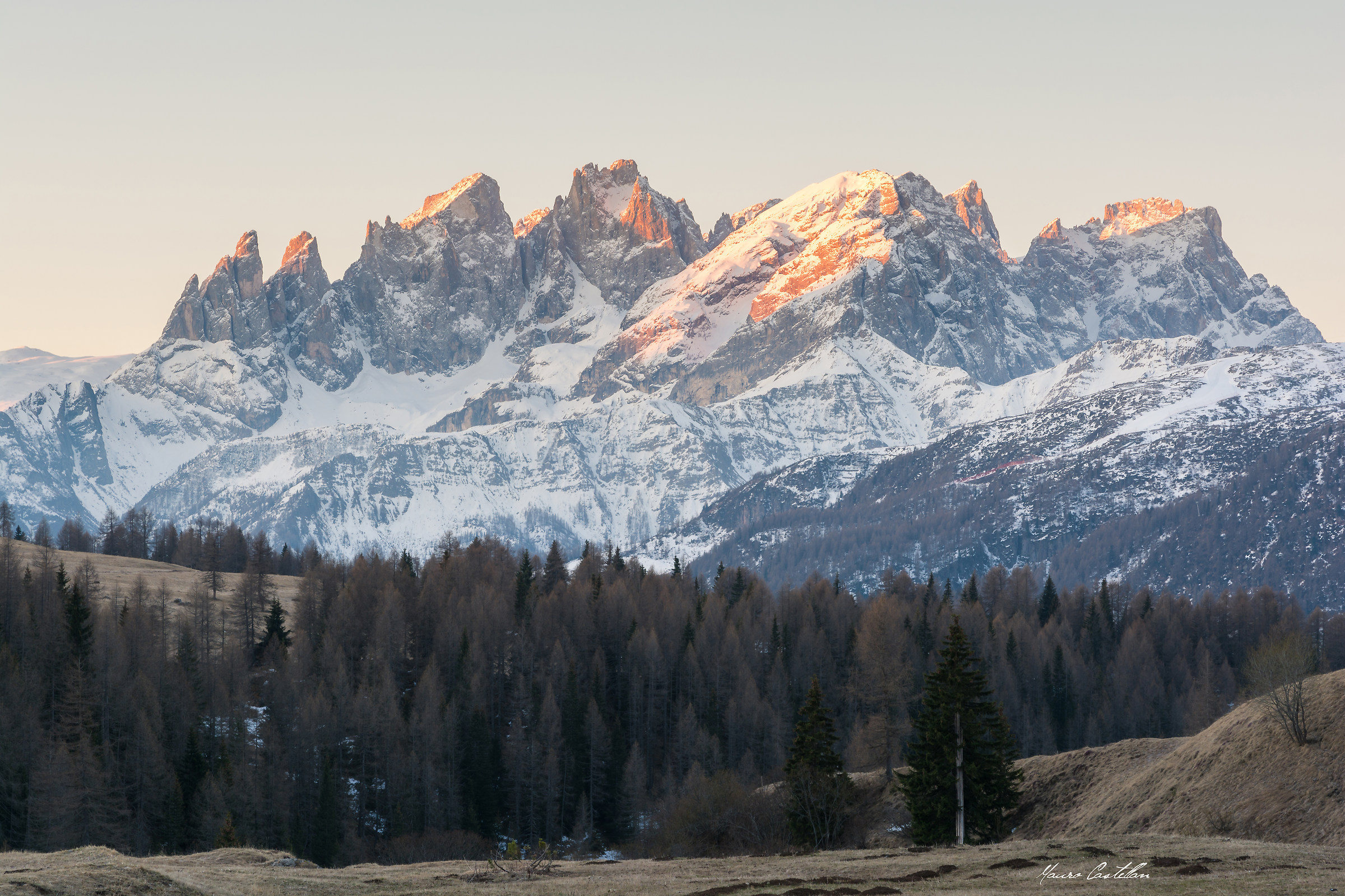 Dawning of the Pale di San Martino
