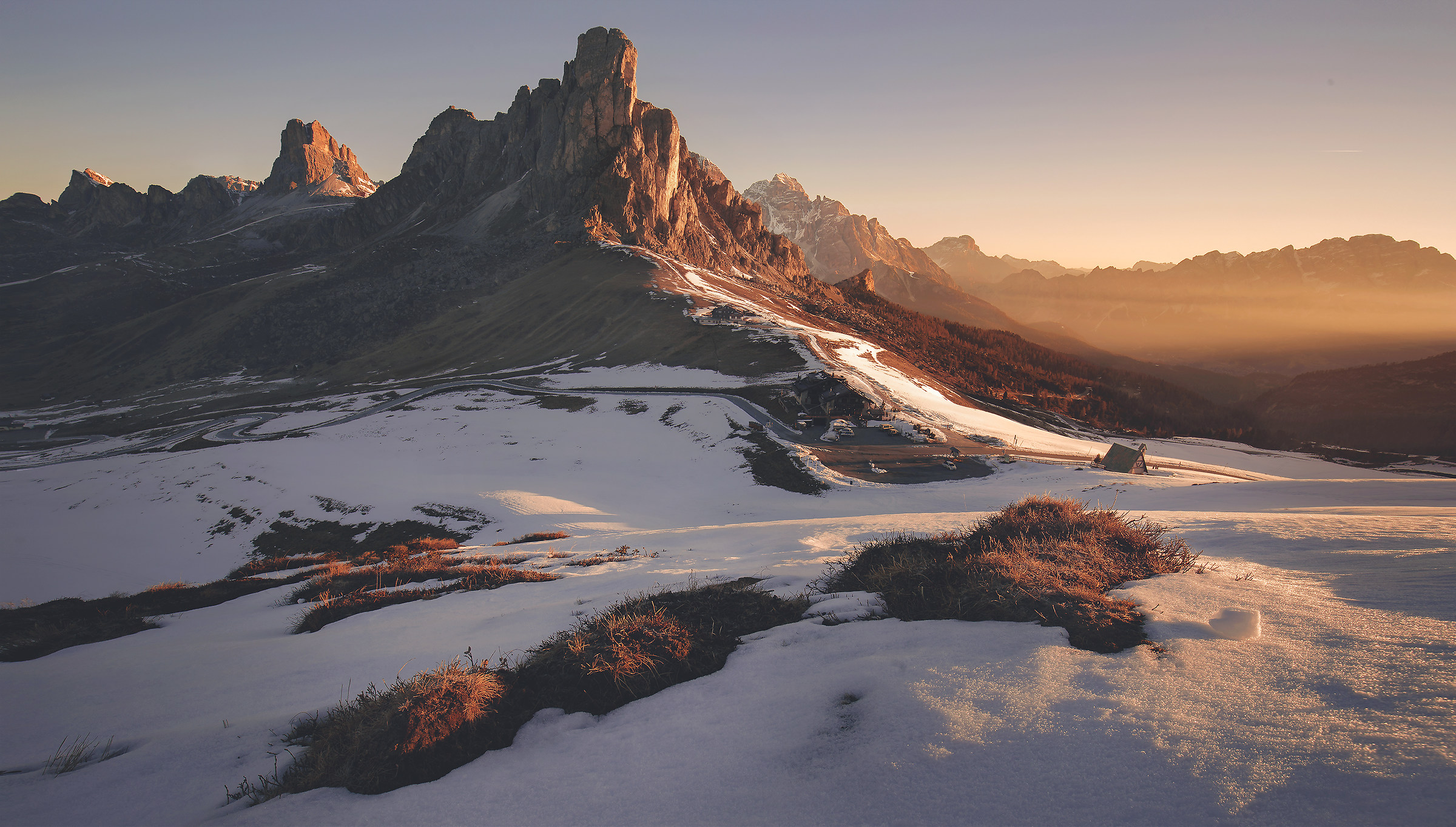 Sunrise at Passo Giau