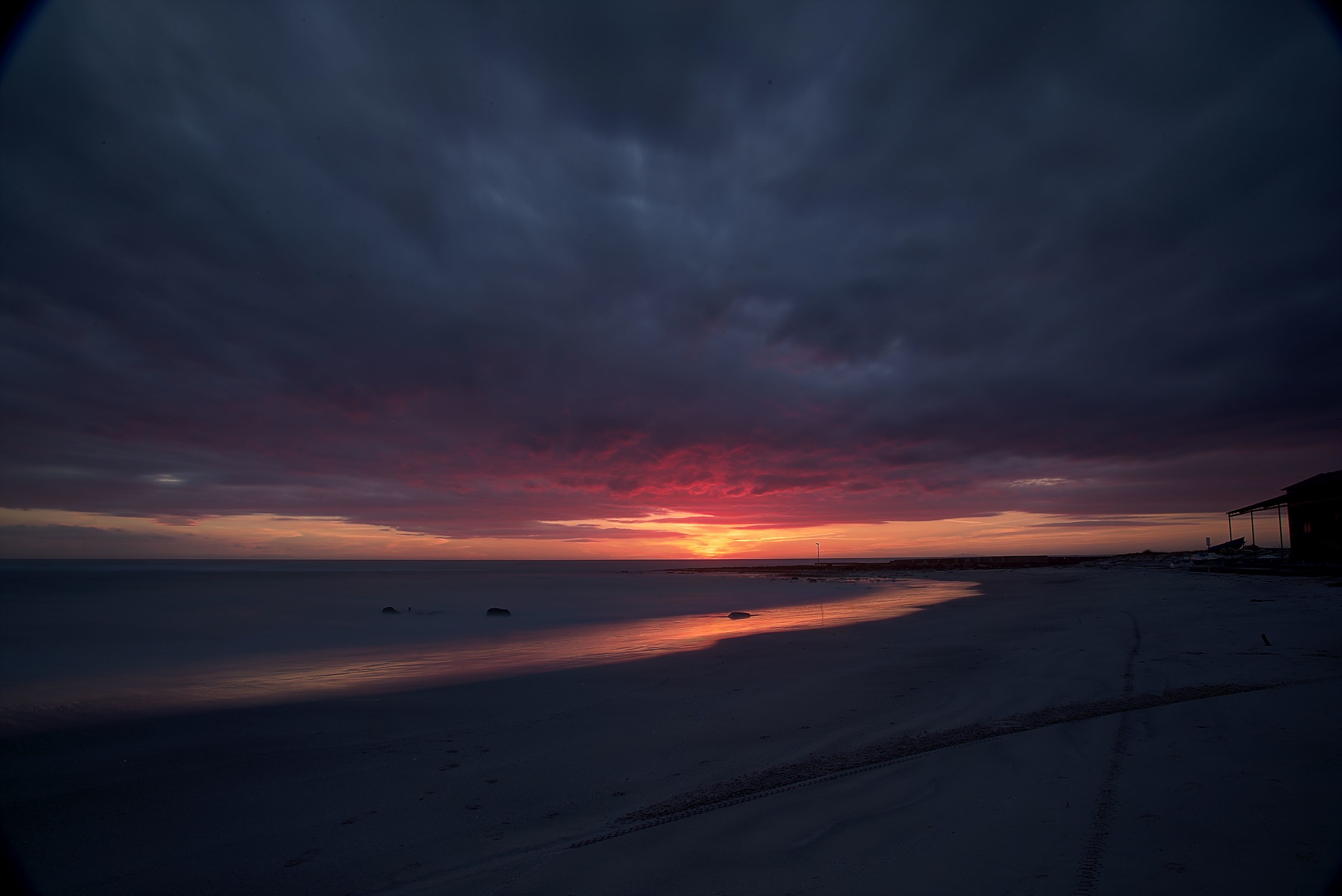 Tramonto a Rosignano Solvay