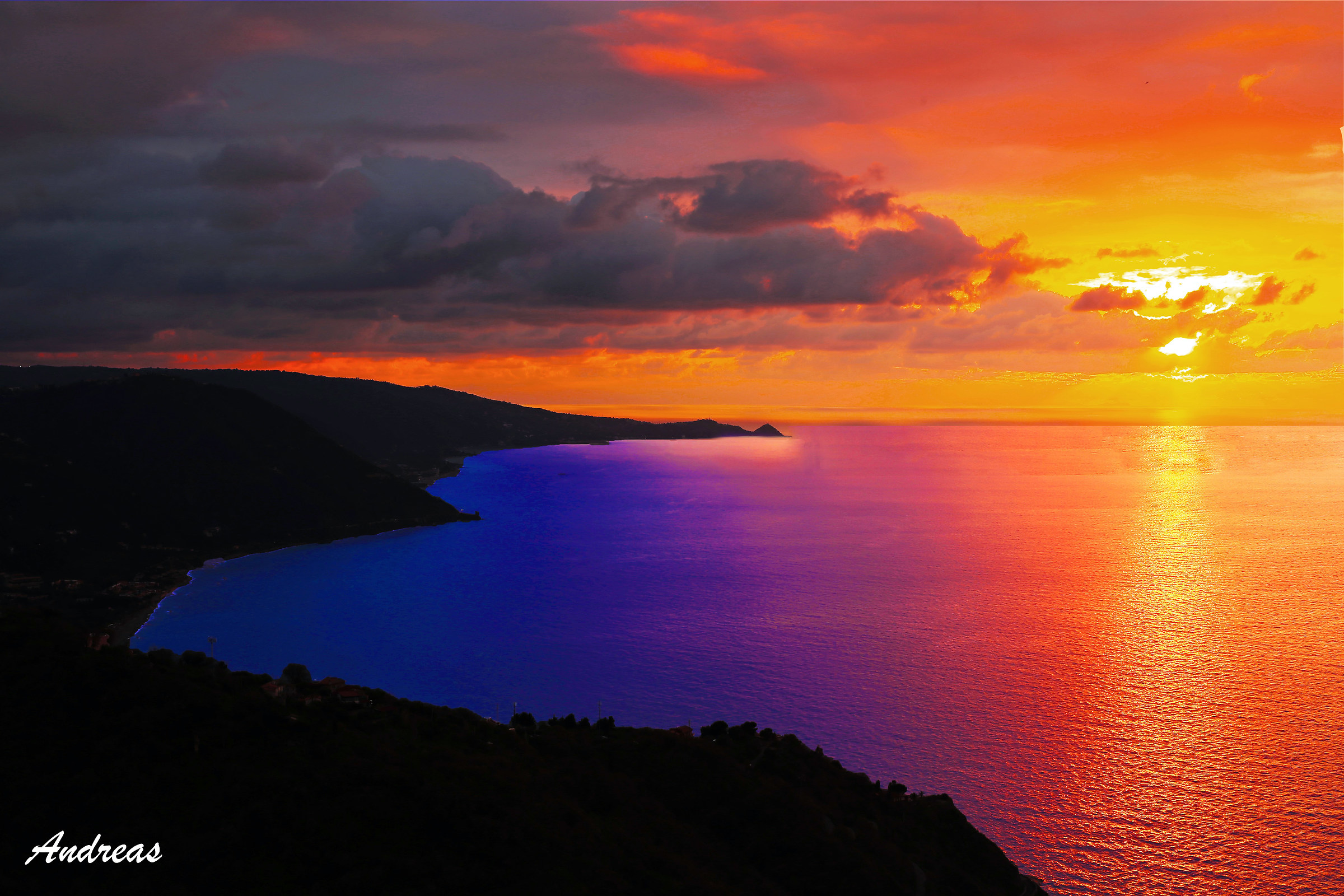 Sunset over Gioiosa Marea