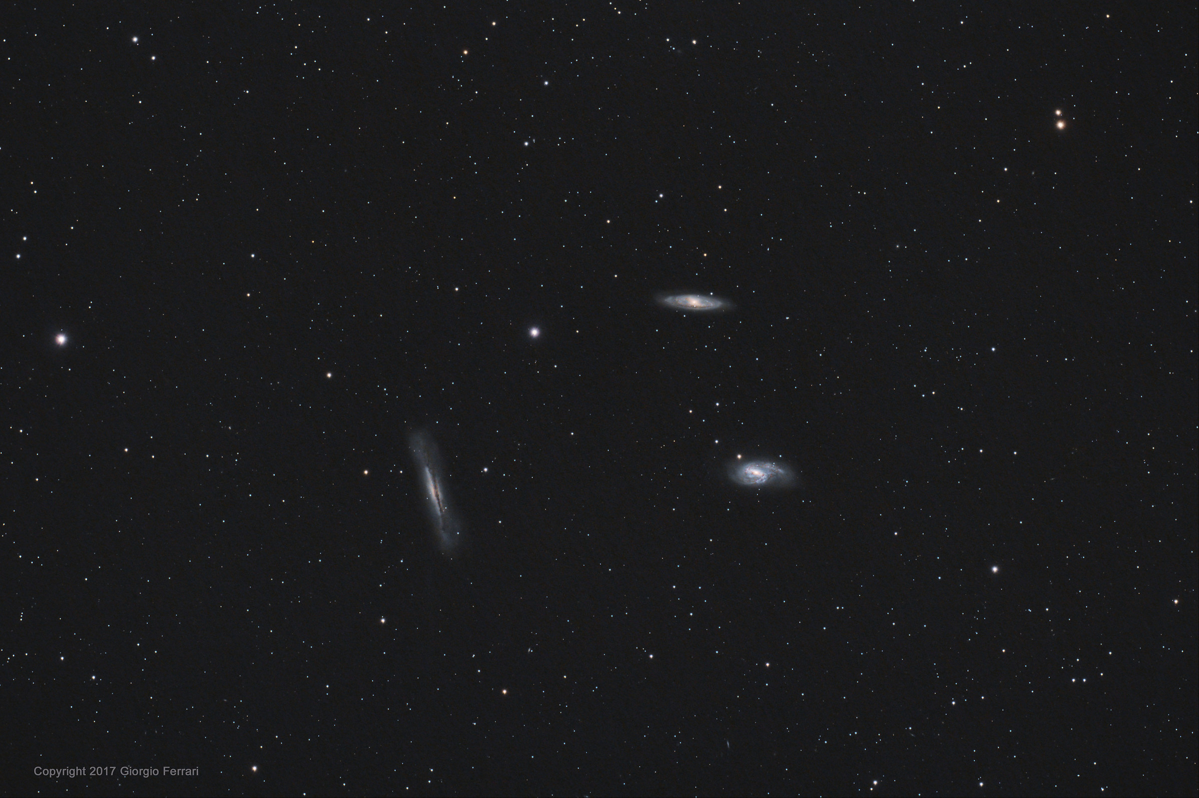 Tripletto di galassie nel Leone