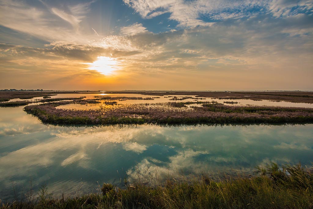 la bellezza del tramonto nella nostra Venezia