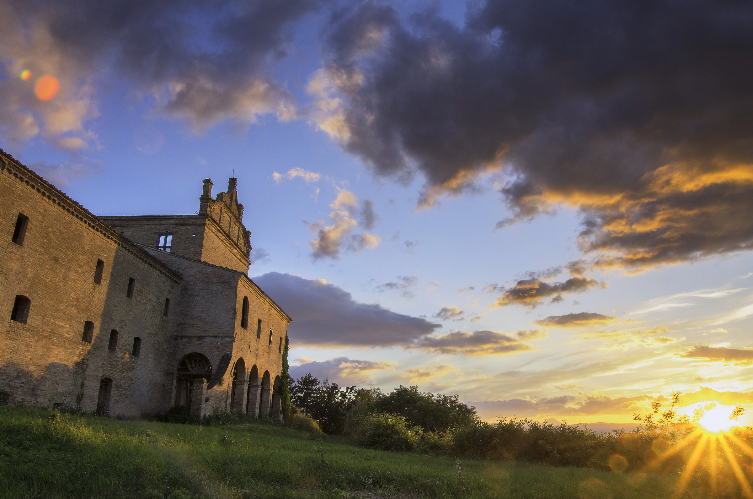 zoccolanti convent at sunset