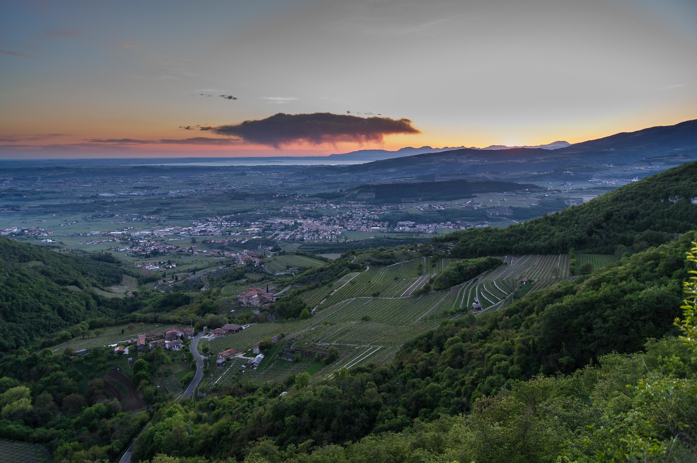 Valpolicella e Lago di Garda al tramonto