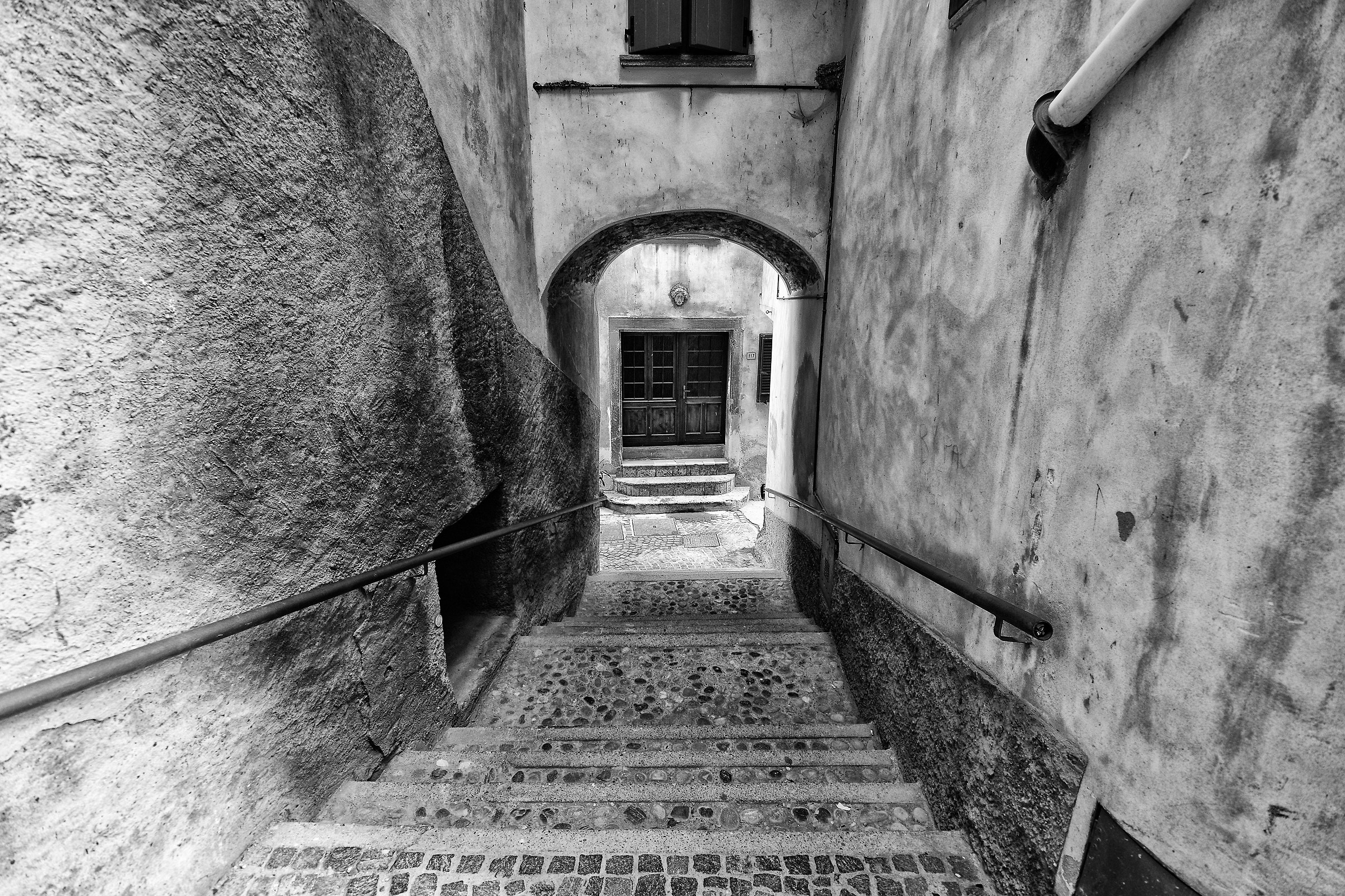 Steps in Peschiera Maraglio