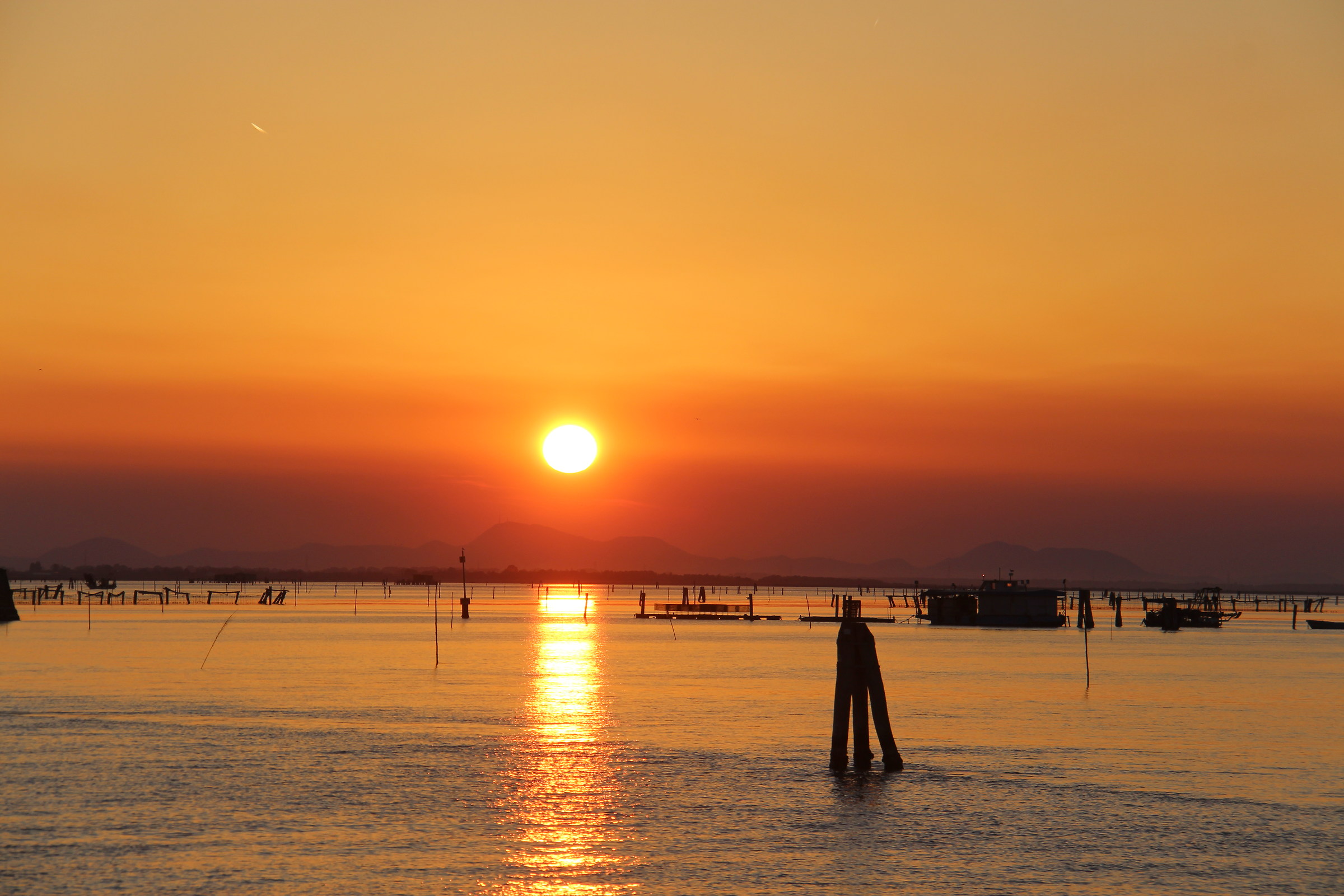 tramonto in laguna