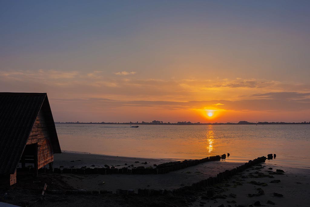 il bello del tramonto....al Cavallino di Venezia